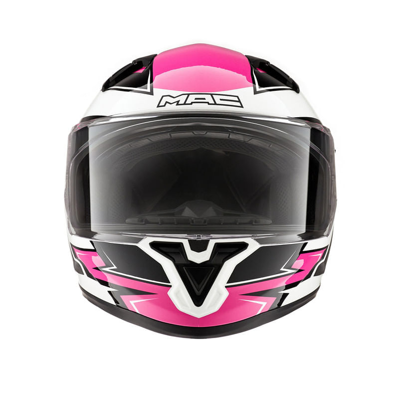 Casco MAC 825 Speed 2.0 Apex Blanco / Fucsia / Brillo