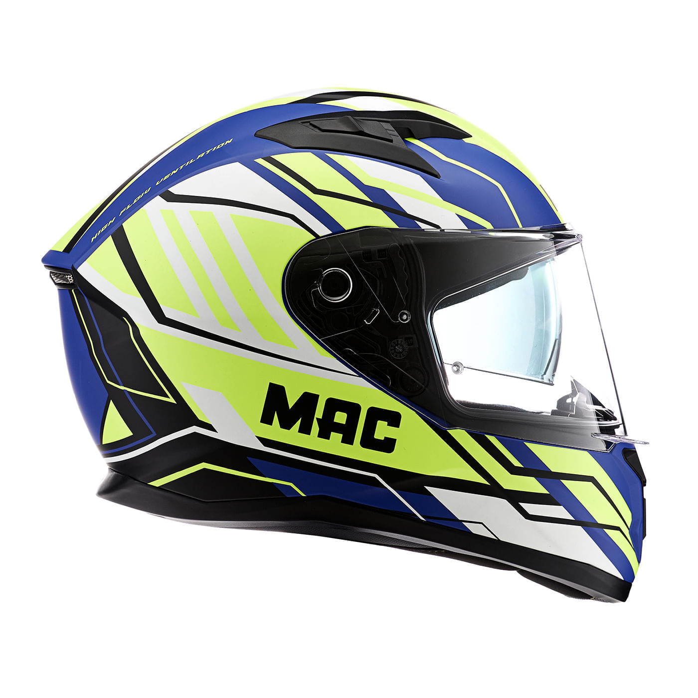 Casco MAC 825 Speed 2.0 Cran Amarillo / Negro / Mate