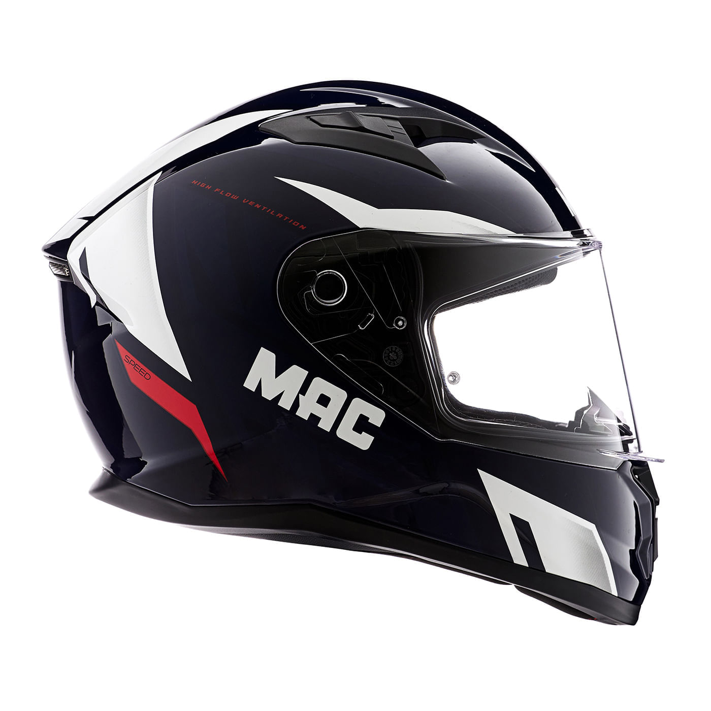 Casco MAC 825 Speed Joy Azul / Blanco / Brillo