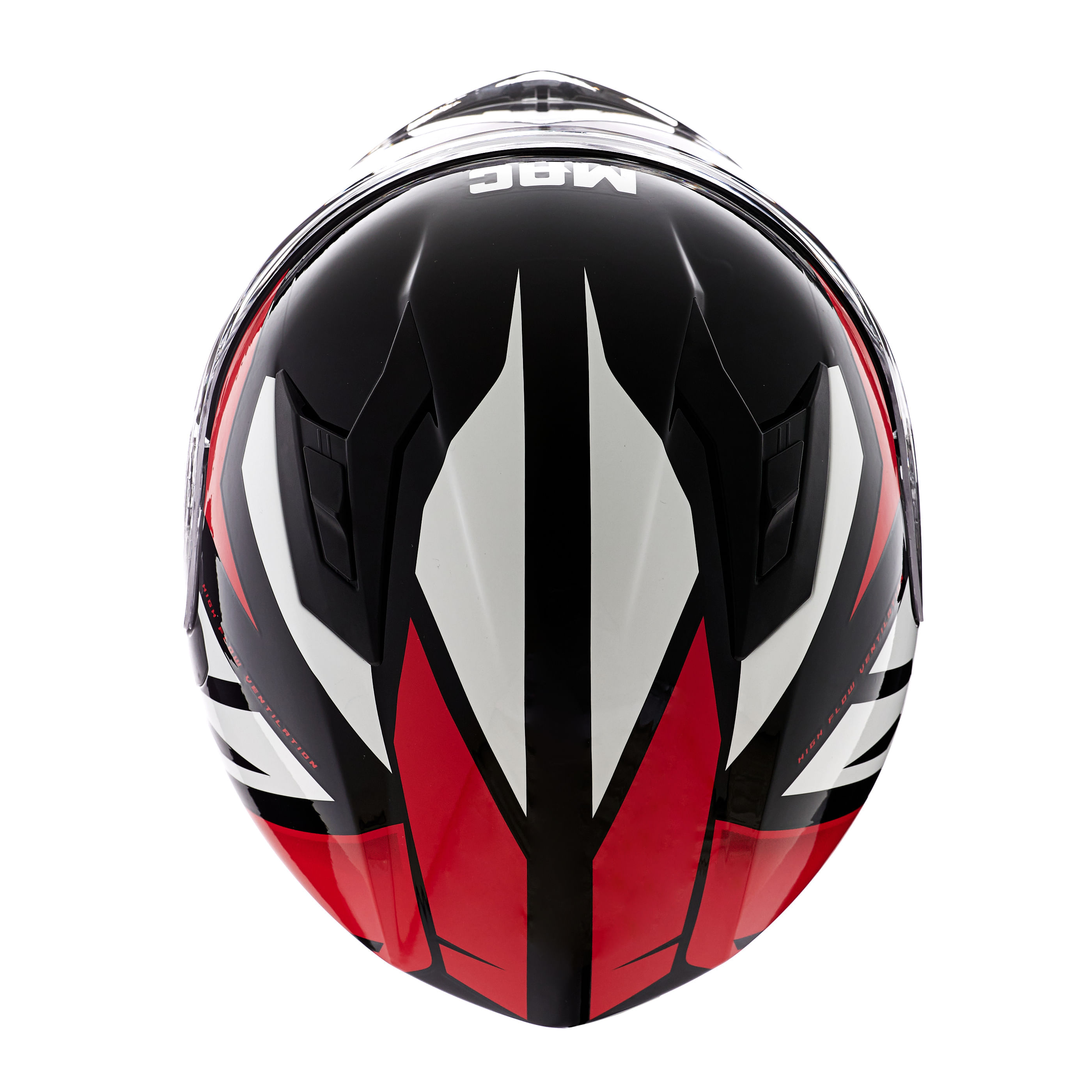 Casco MAC 825 Speed Joy Negro / Rojo / Brillo