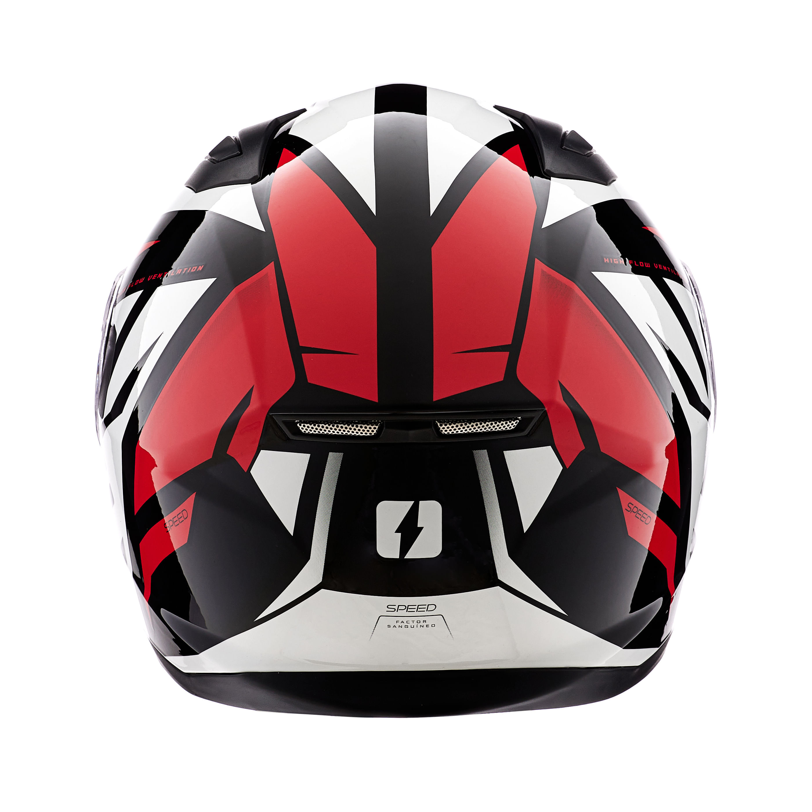 Casco MAC 825 Speed Joy Negro / Rojo / Brillo