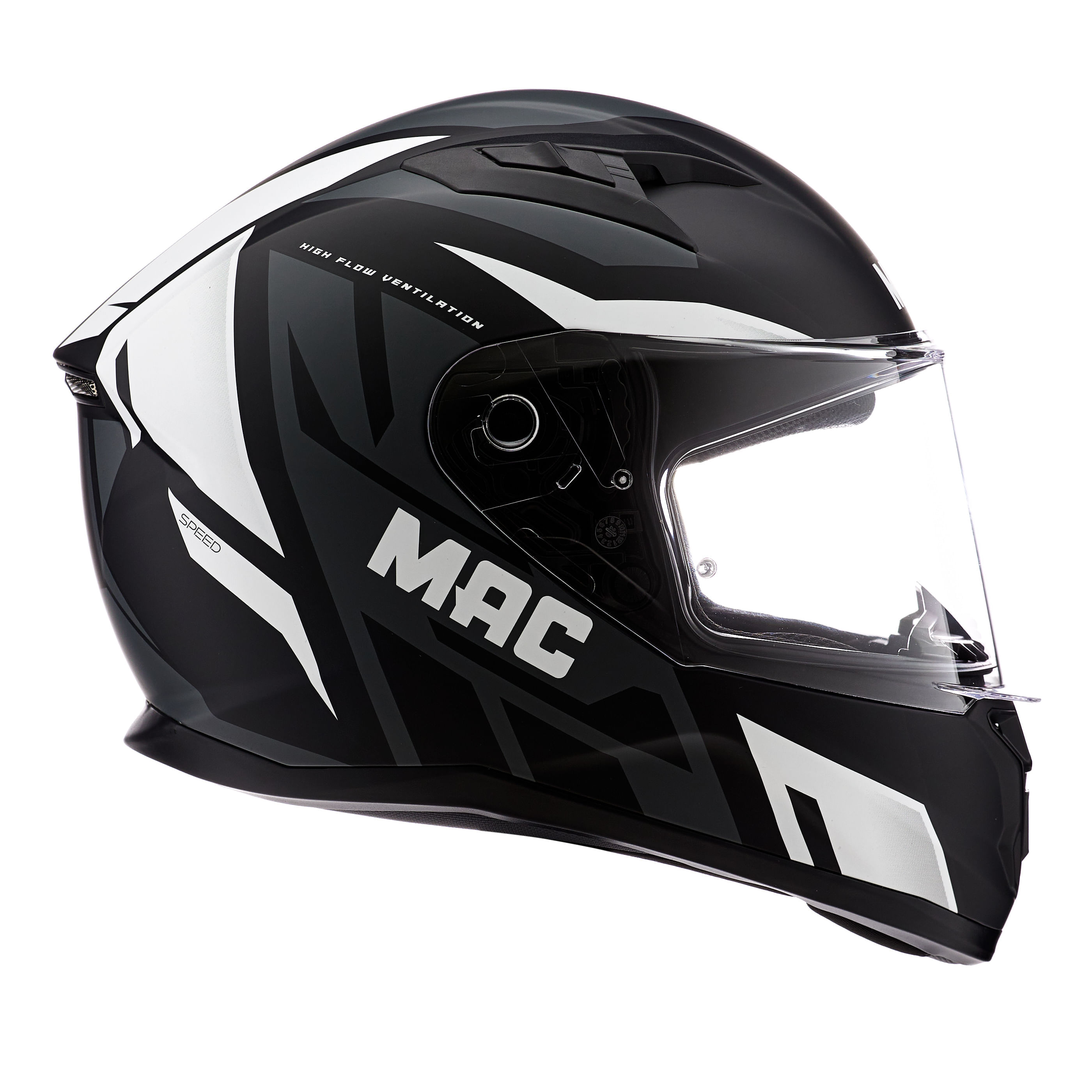 Casco MAC 825 Speed Joy Blanco / Negro / Mate