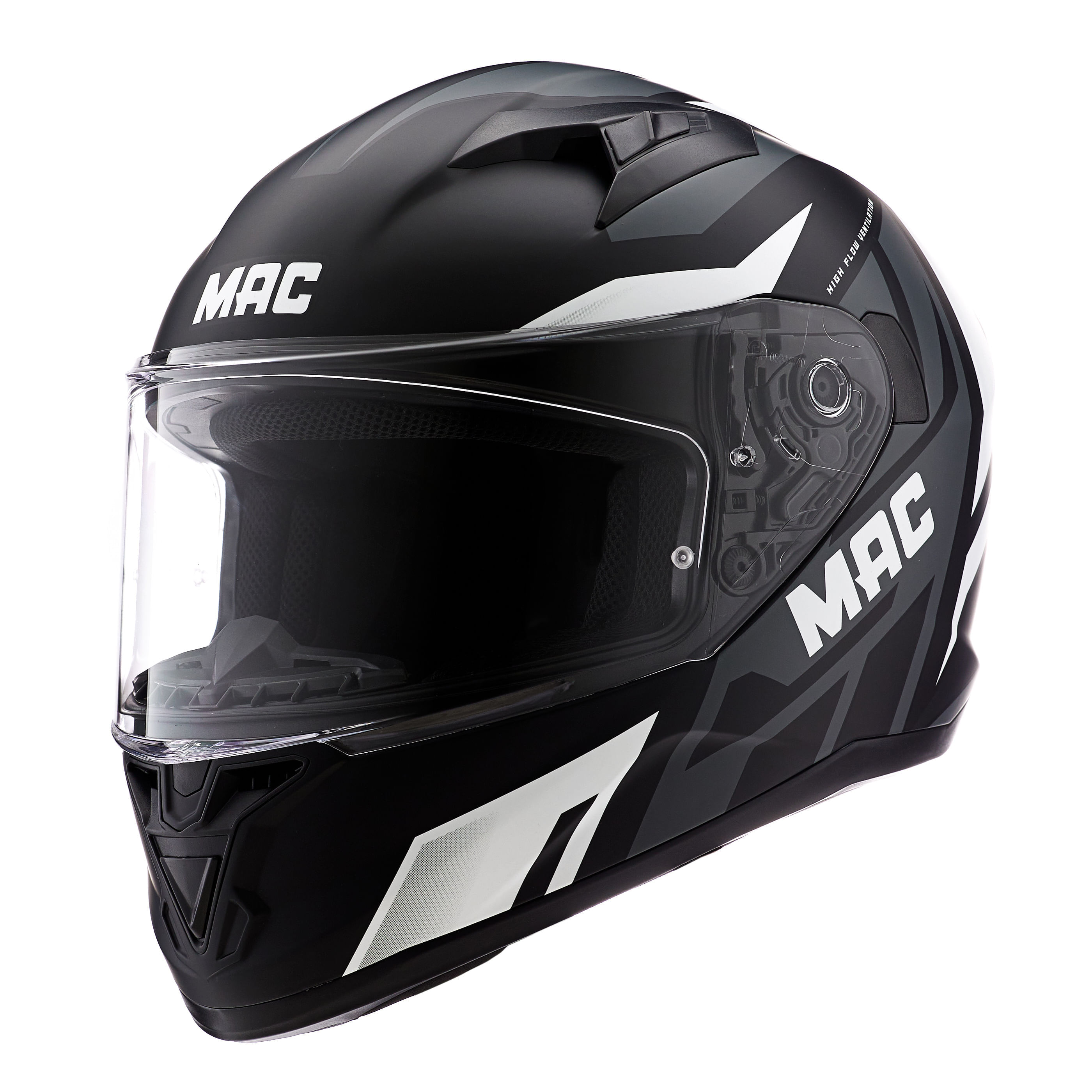 Casco MAC 825 Speed Joy Blanco / Negro / Mate