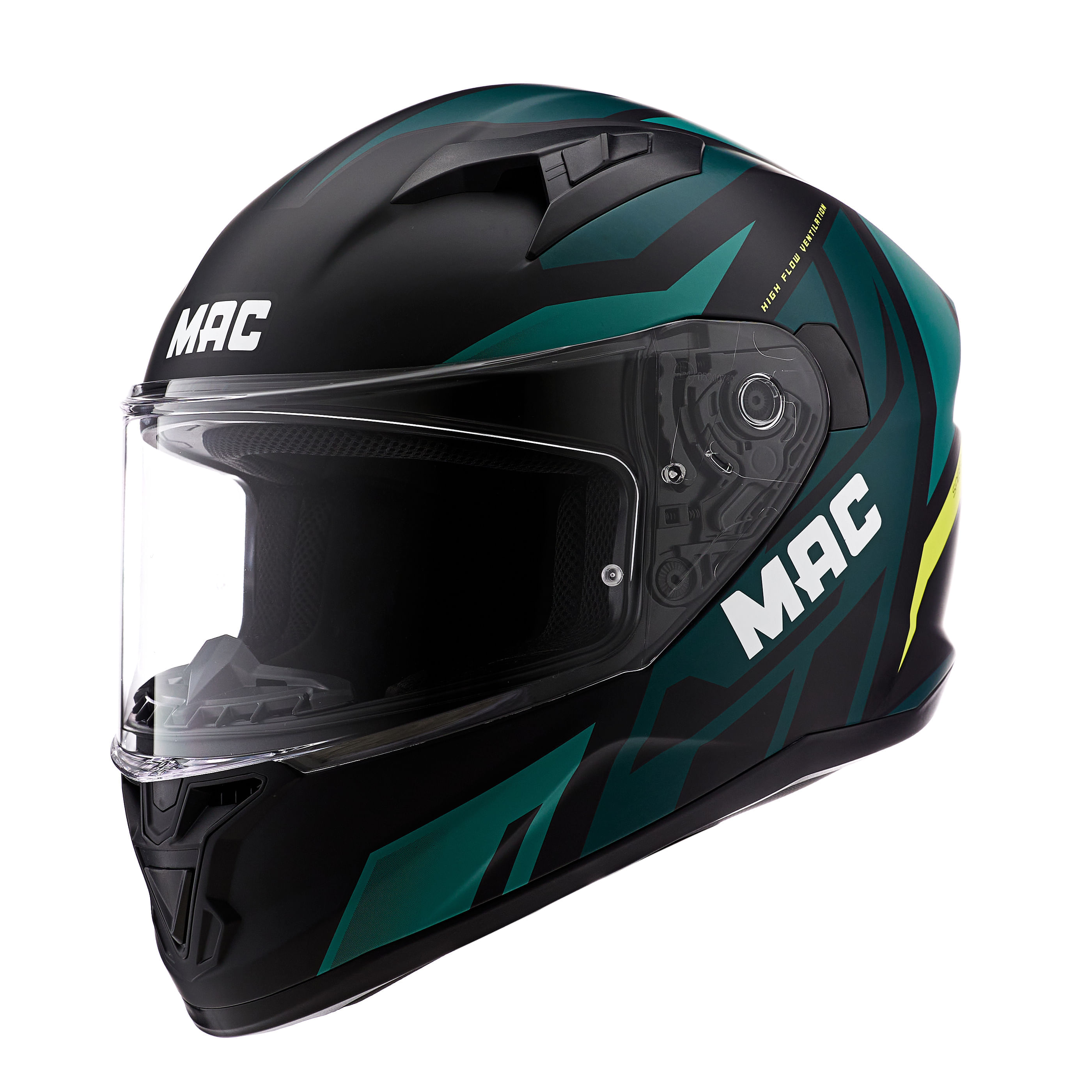 Casco MAC 825 Speed Joy Negro / Verde / Mate