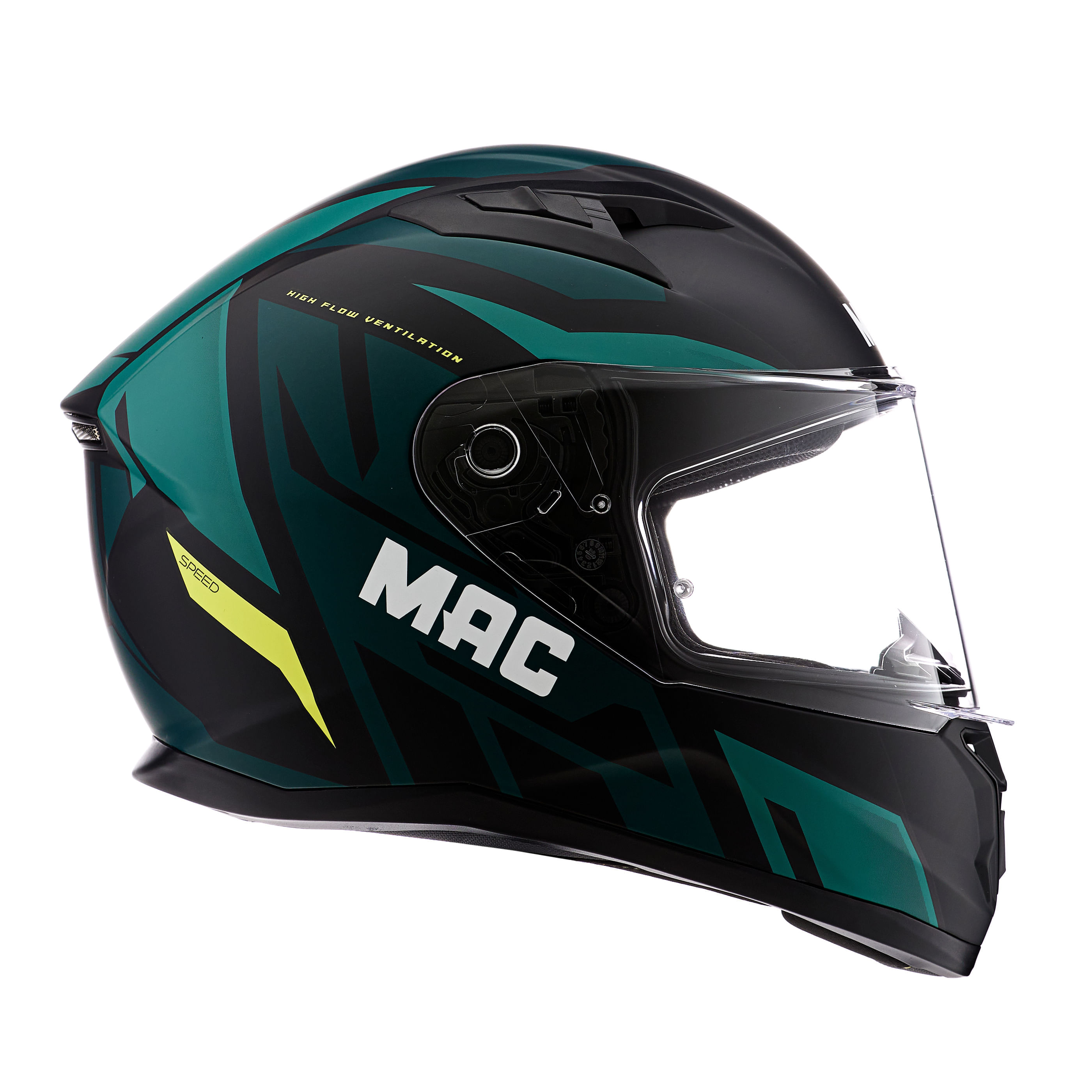 Casco MAC 825 Speed Joy Negro / Verde / Mate