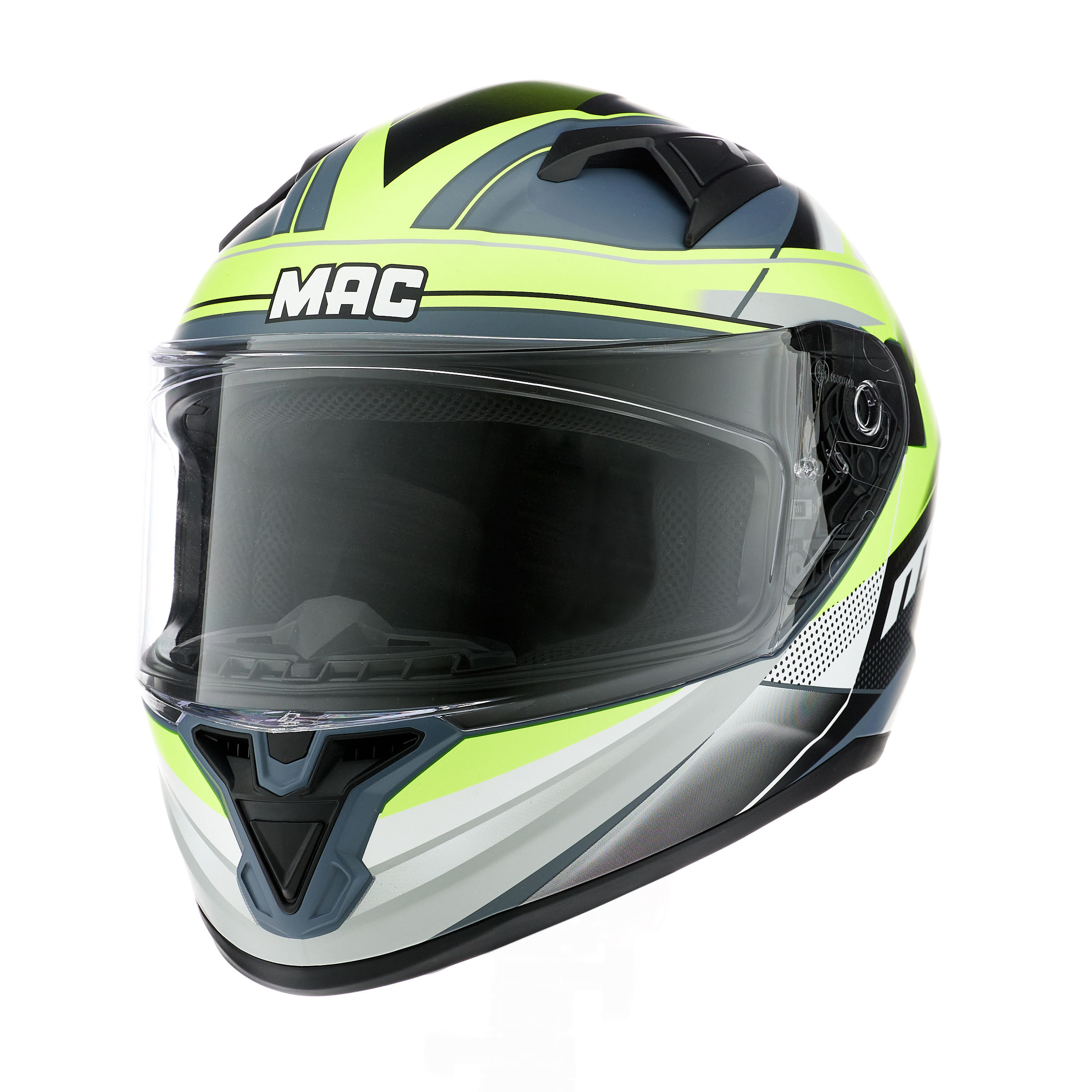 Casco MAC 825 Speed Razor Amarillo / Mate