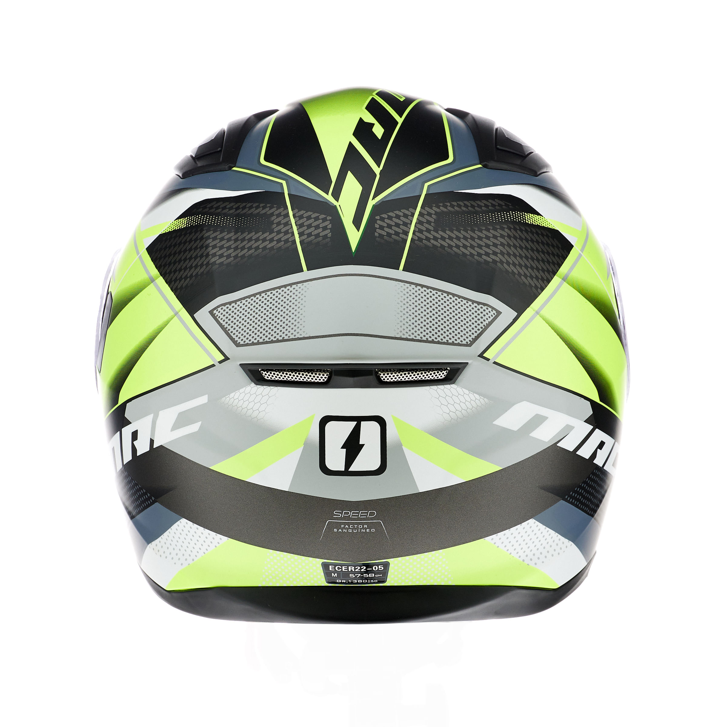 Casco MAC 825 Speed Razor Amarillo / Mate