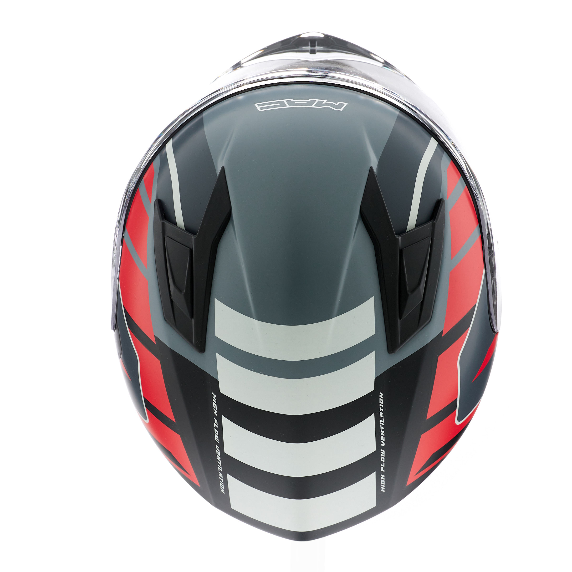 Casco MAC 825 Speed Fleet Negro / Rojo / Mate
