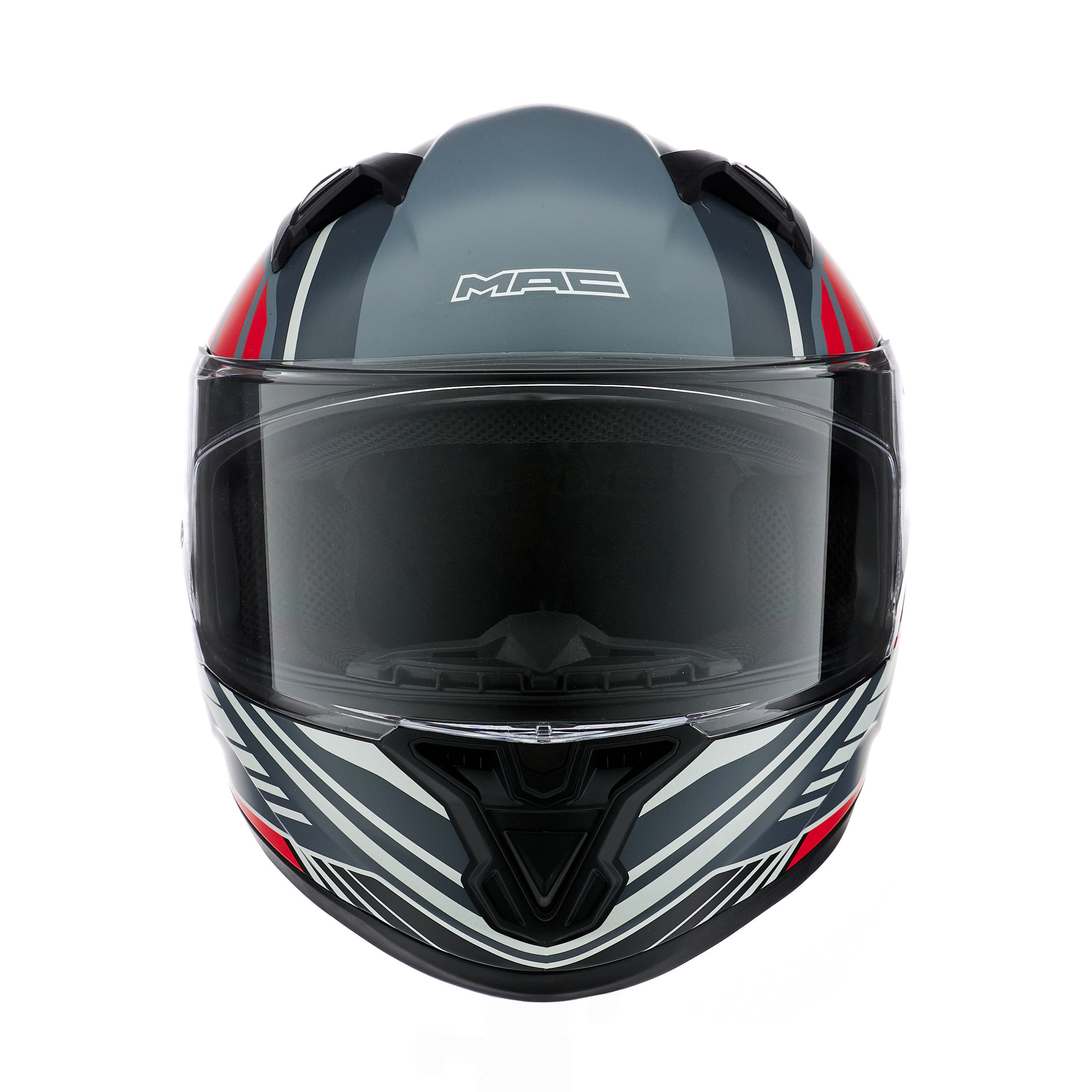 Casco MAC 825 Speed Fleet Negro / Rojo / Mate