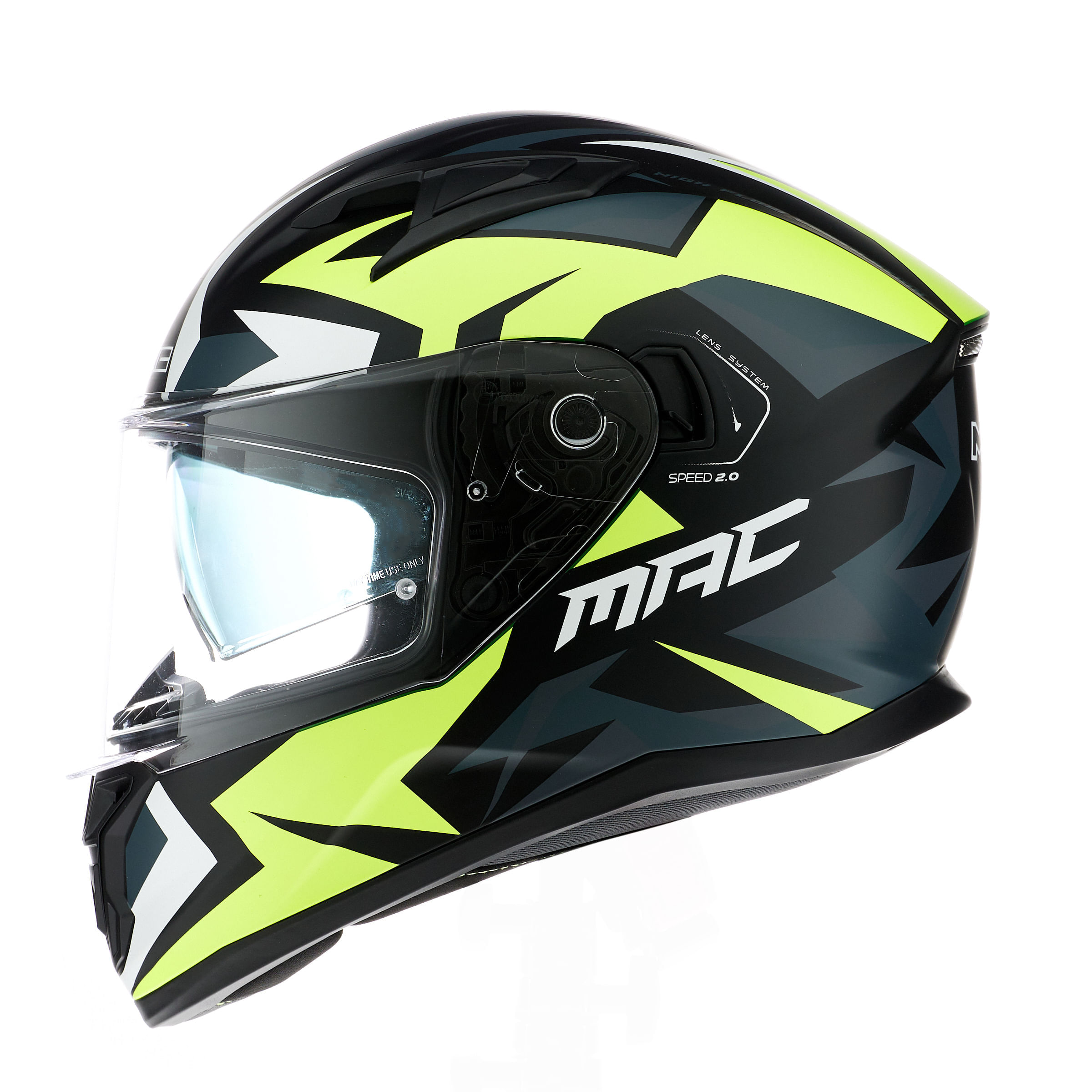 Casco MAC 825 Speed 2.0 Tame Amarillo / Negro / Mate