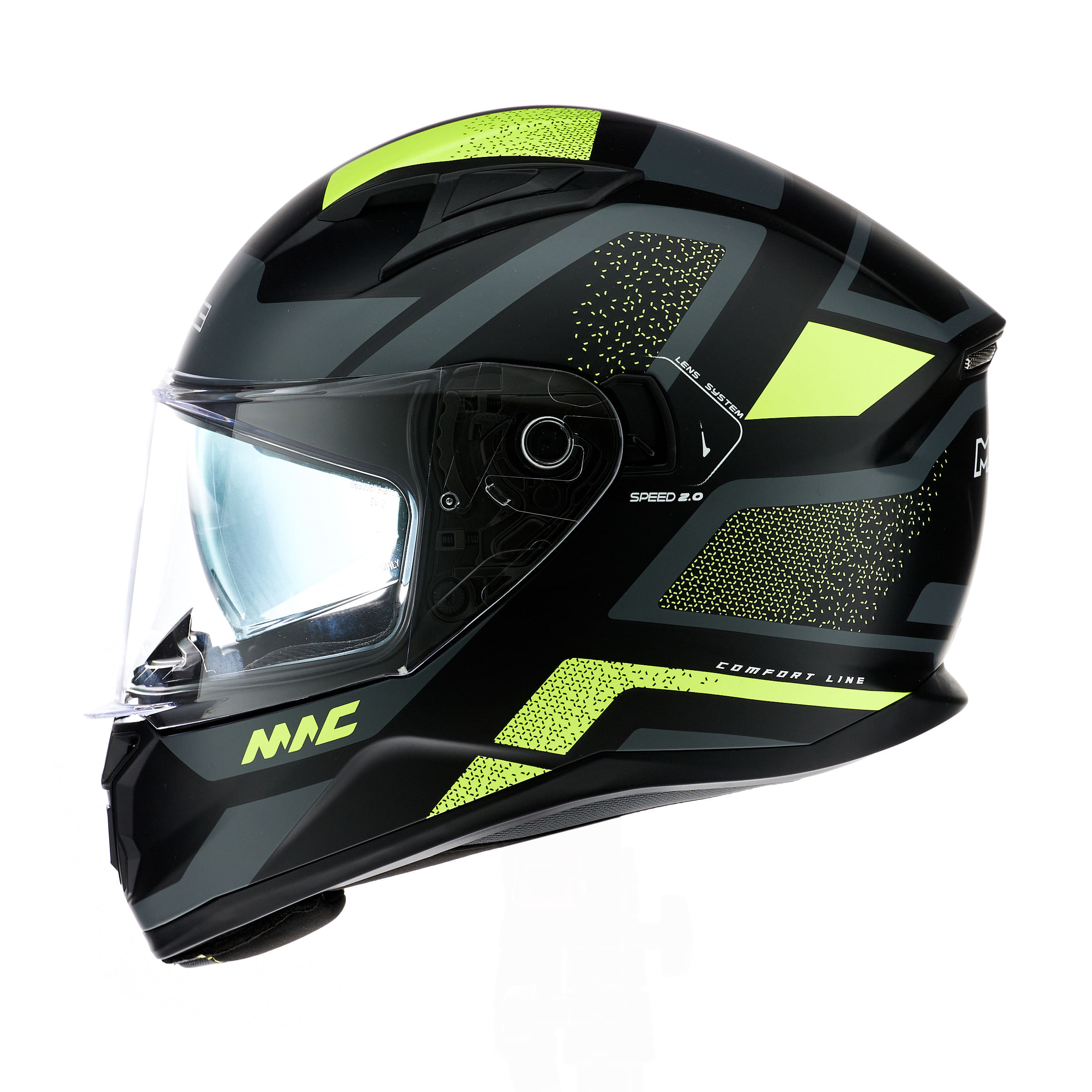 Casco MAC 825 Speed 2.0 Neo Negro / Mate