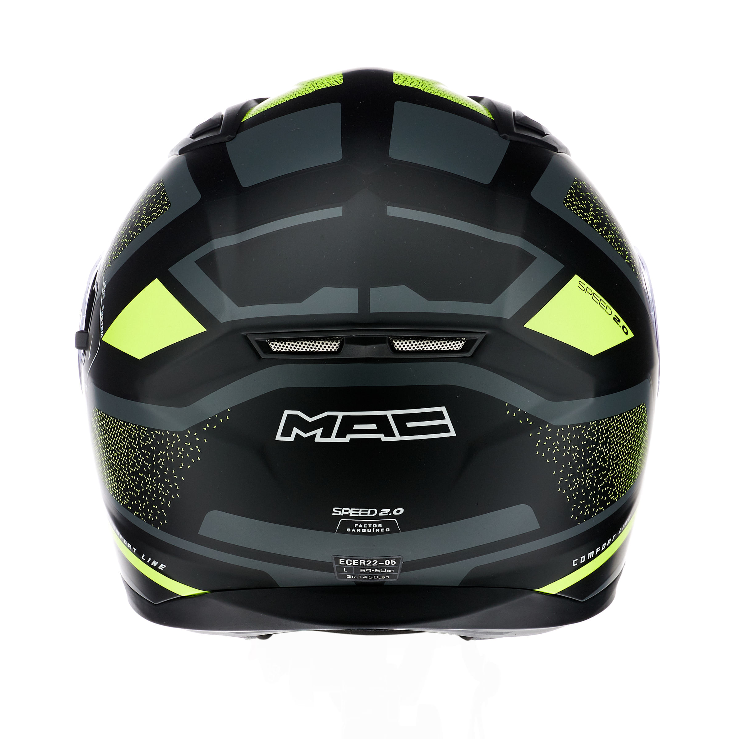 Casco MAC 825 Speed 2.0 Neo Negro / Mate