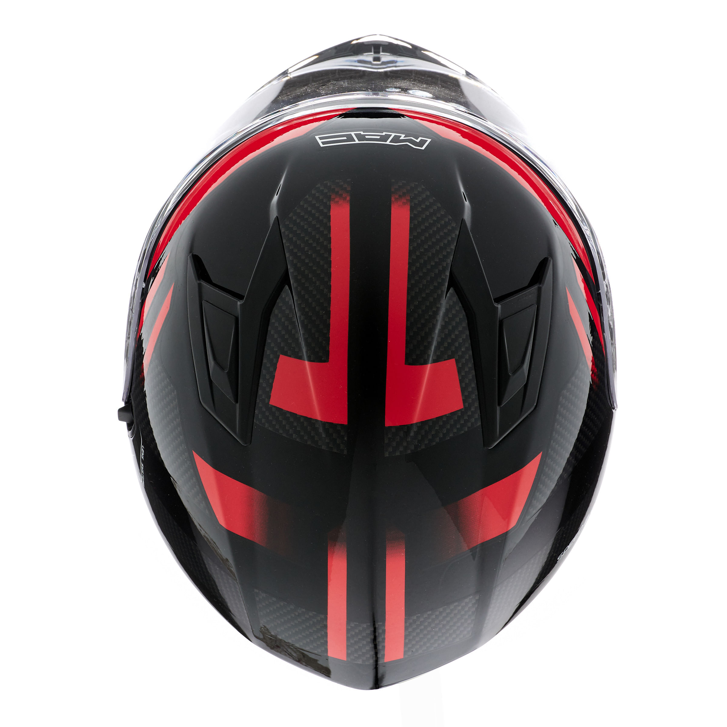 Casco MAC 825 Speed 2.0 Gripper Negro / Rojo / Brillo