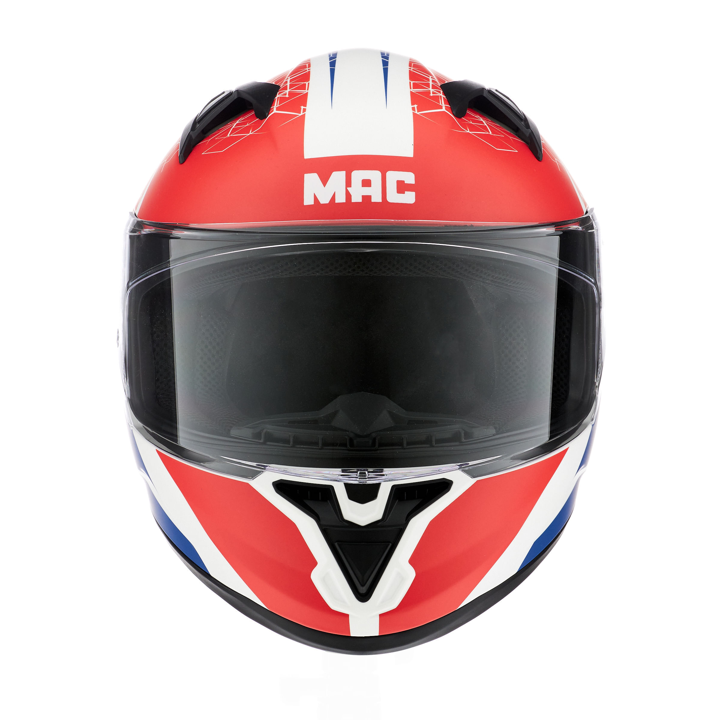 Casco MAC 825 Speed Wasp Azul / Blanco / Mate