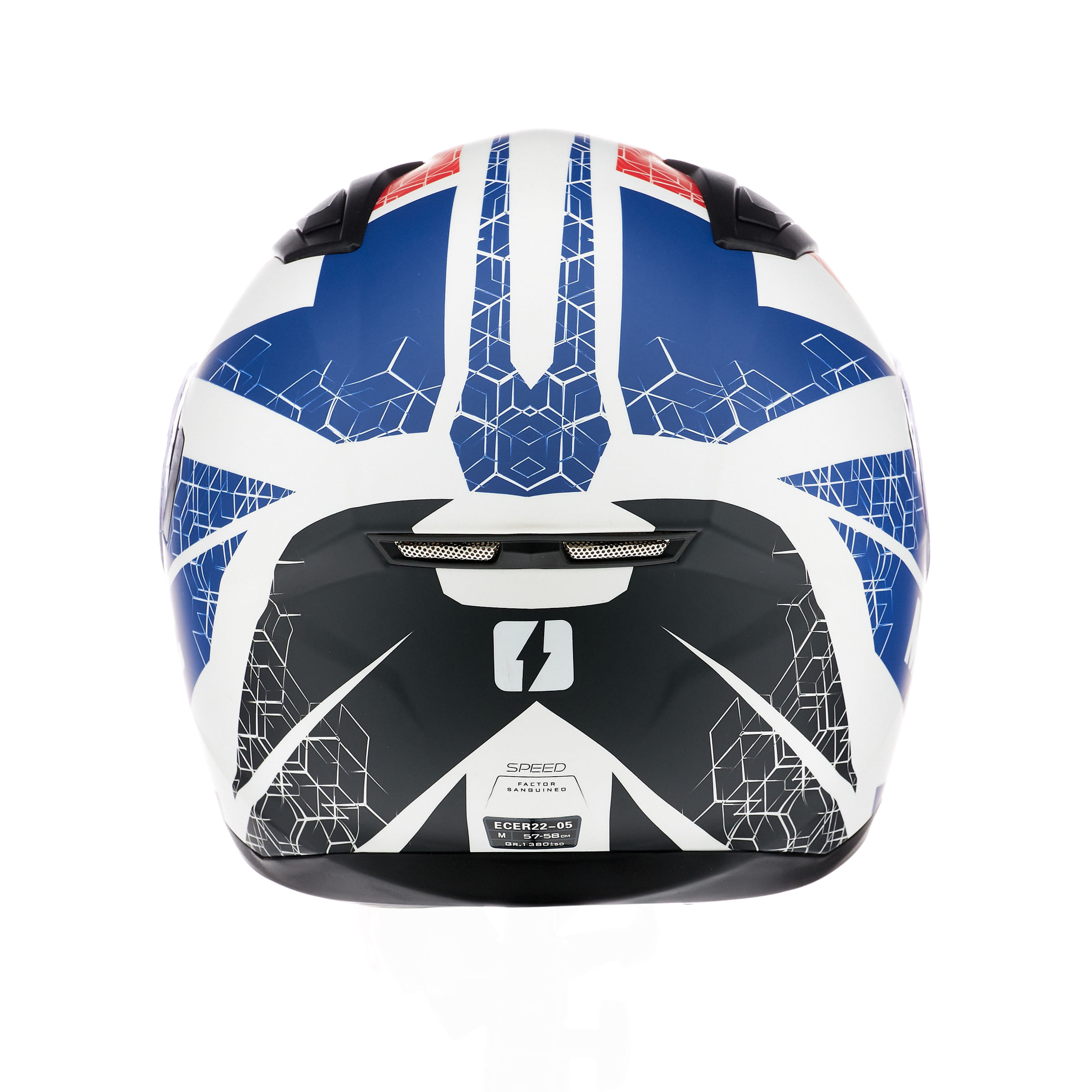 Casco MAC 825 Speed Wasp Azul / Blanco / Mate
