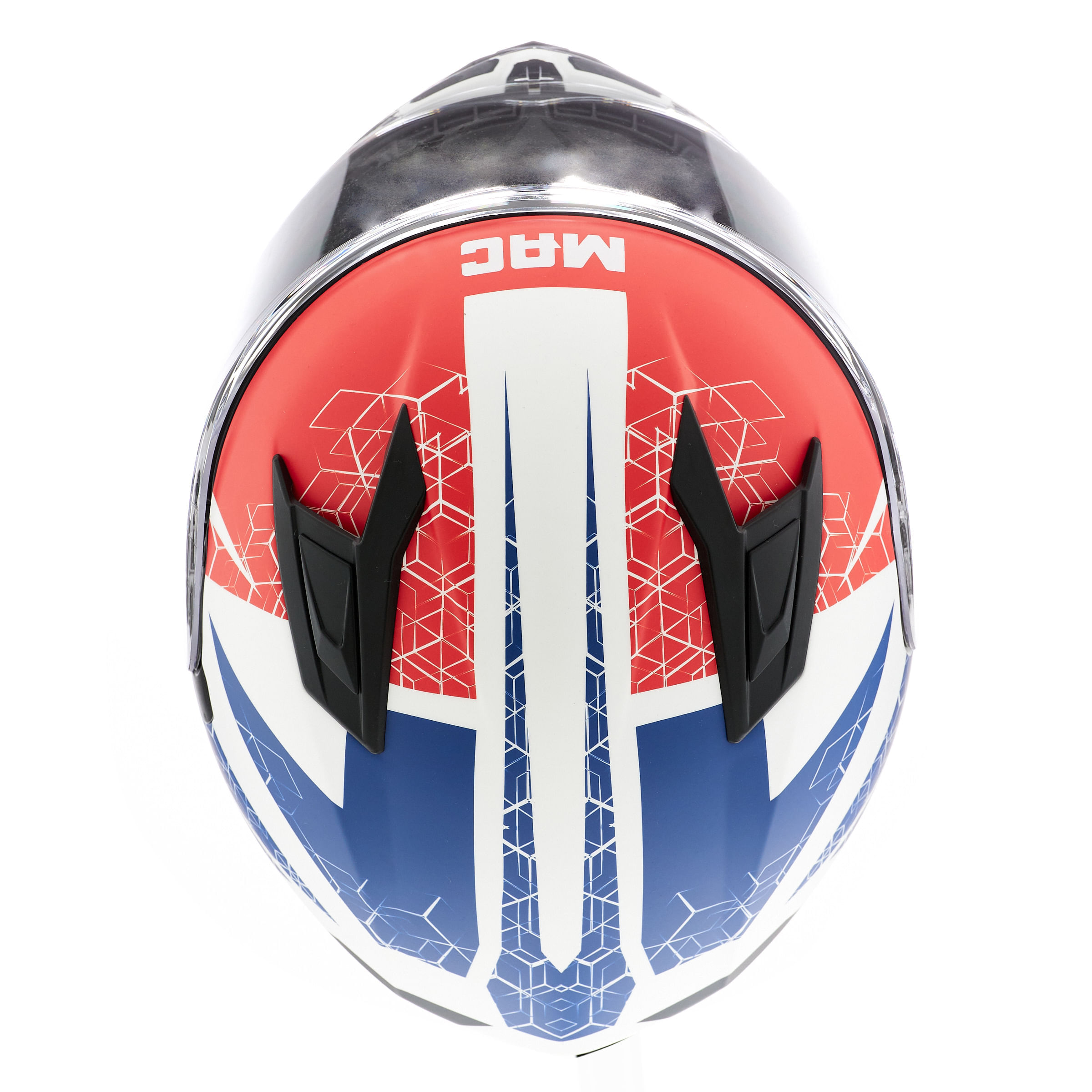 Casco MAC 825 Speed Wasp Azul / Blanco / Mate