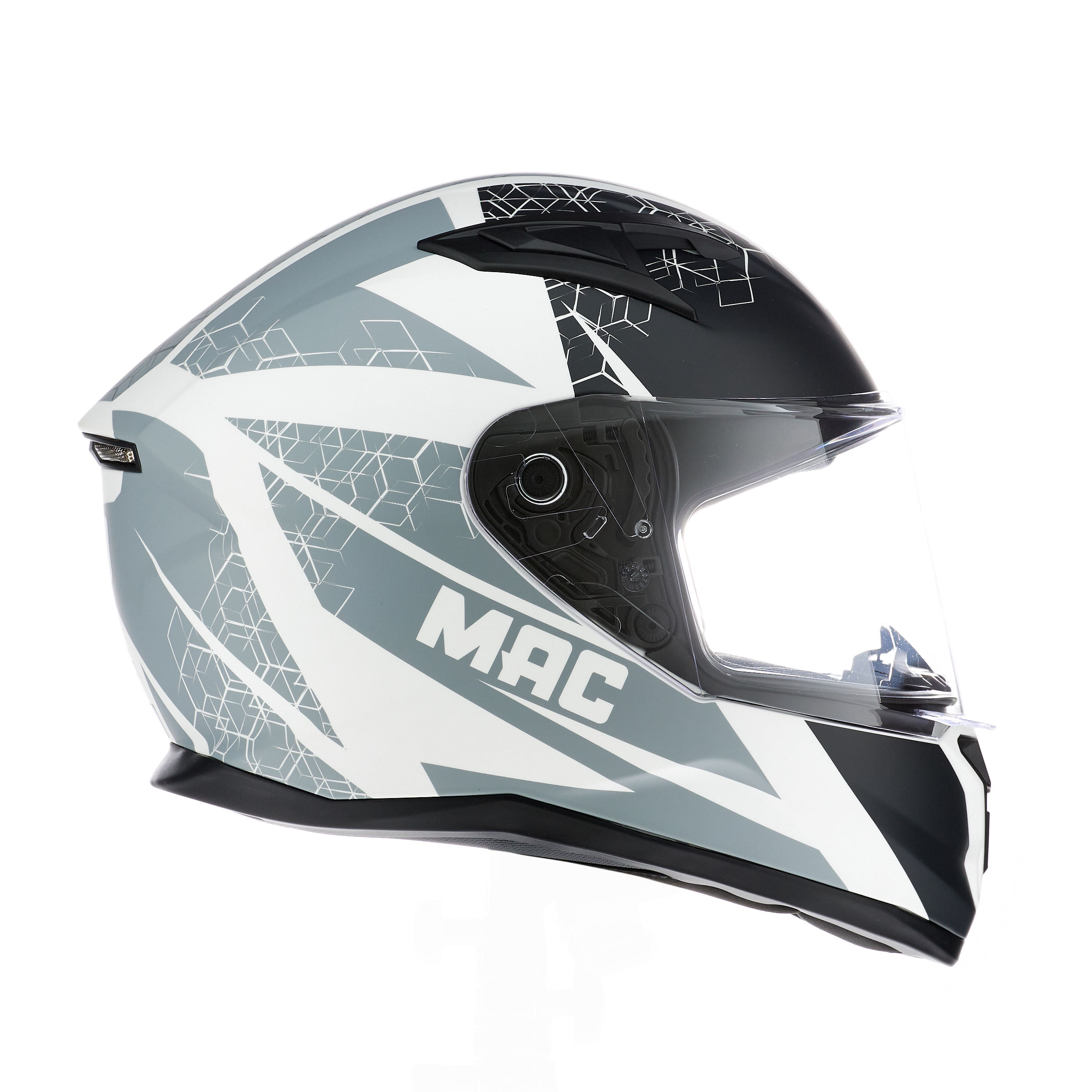 Casco MAC 825 Speed Wasp Blanco / Negro / Mate