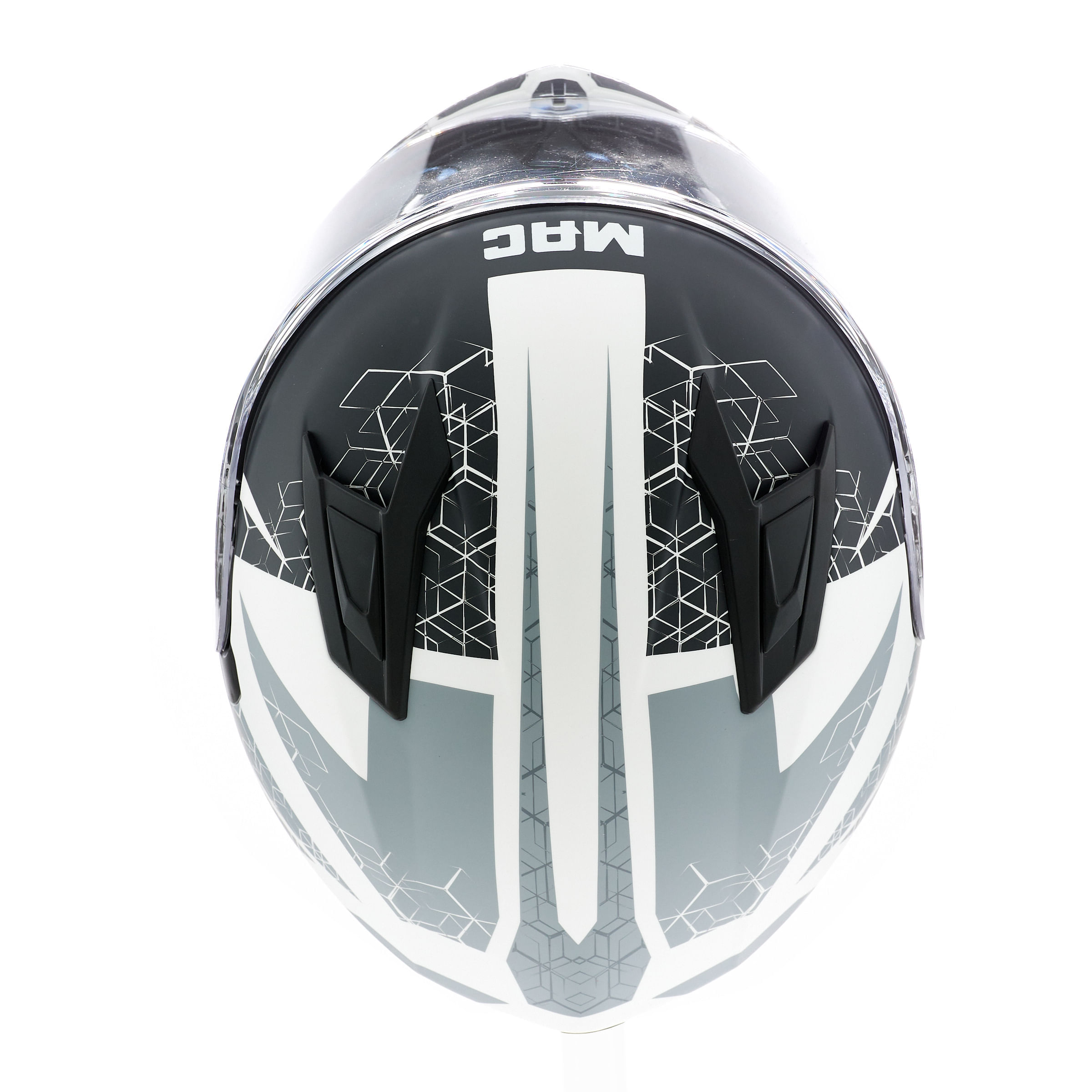 Casco MAC 825 Speed Wasp Blanco / Negro / Mate