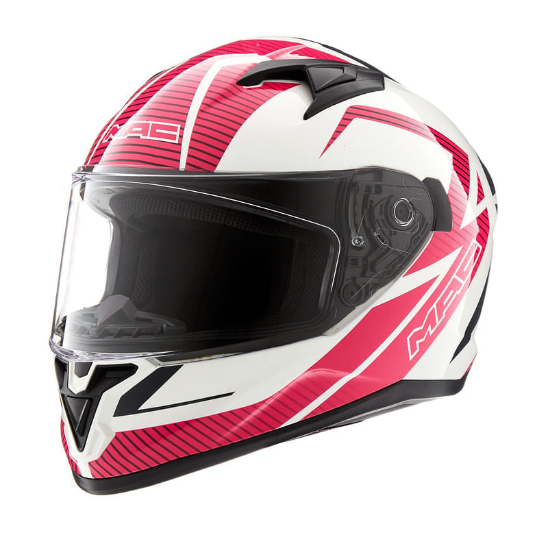 Casco MAC 825 Speed Suzuka Blanco / Gris / Brillo
