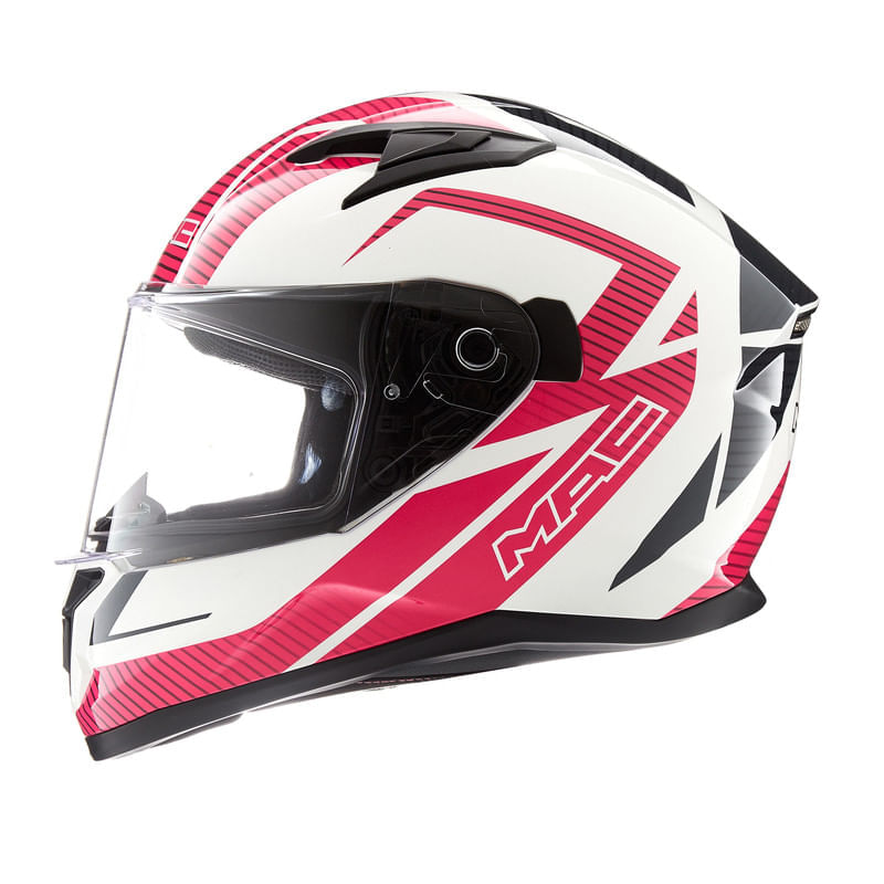 Casco MAC 825 Speed Suzuka Blanco / Gris / Brillo