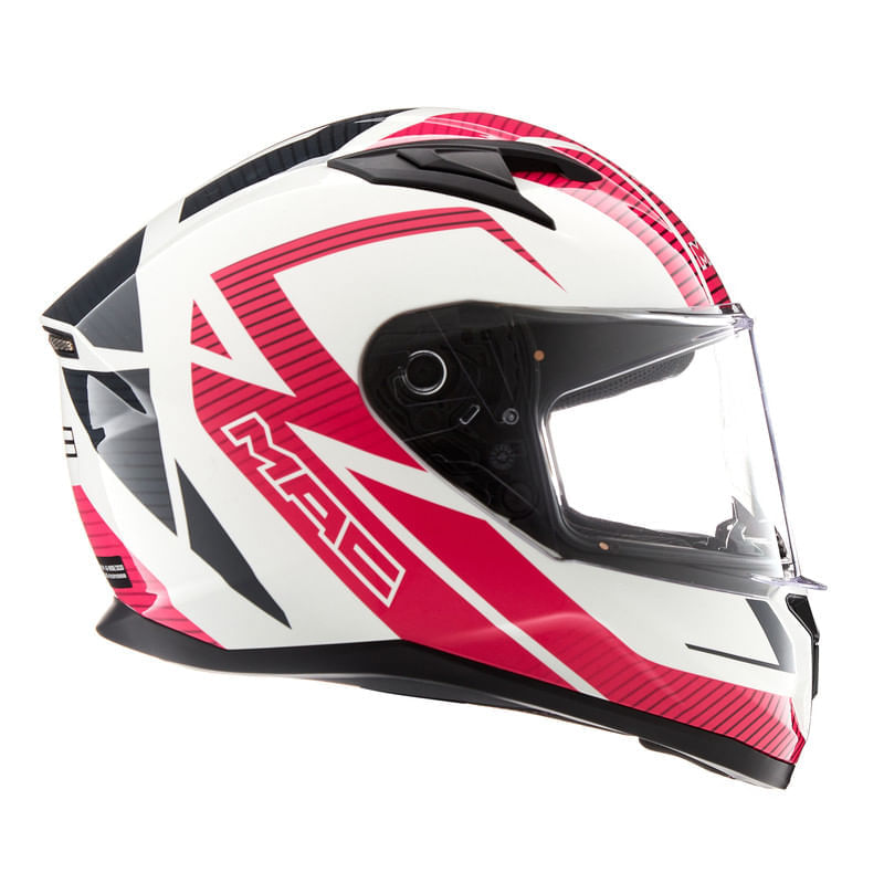Casco MAC 825 Speed Suzuka Blanco / Gris / Brillo