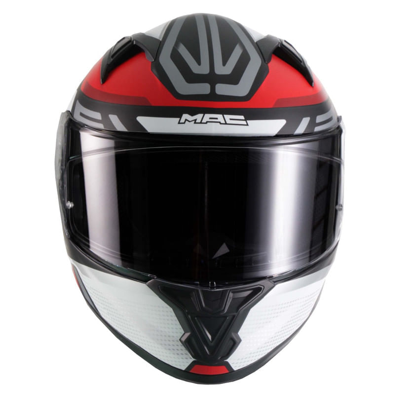 Casco MAC 825 Speed Control Blanco / Gris / Mate