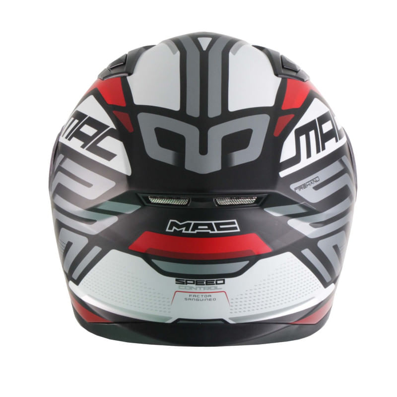 Casco MAC 825 Speed Control Blanco / Gris / Mate