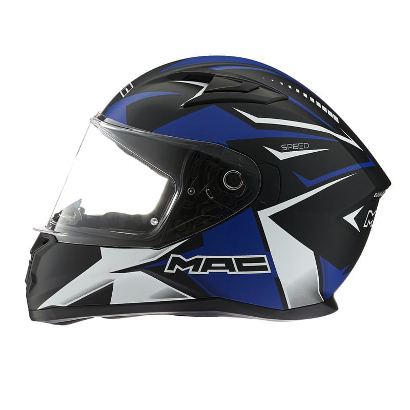 Casco MAC 825 Speed Bond Azul / Negro / Mate