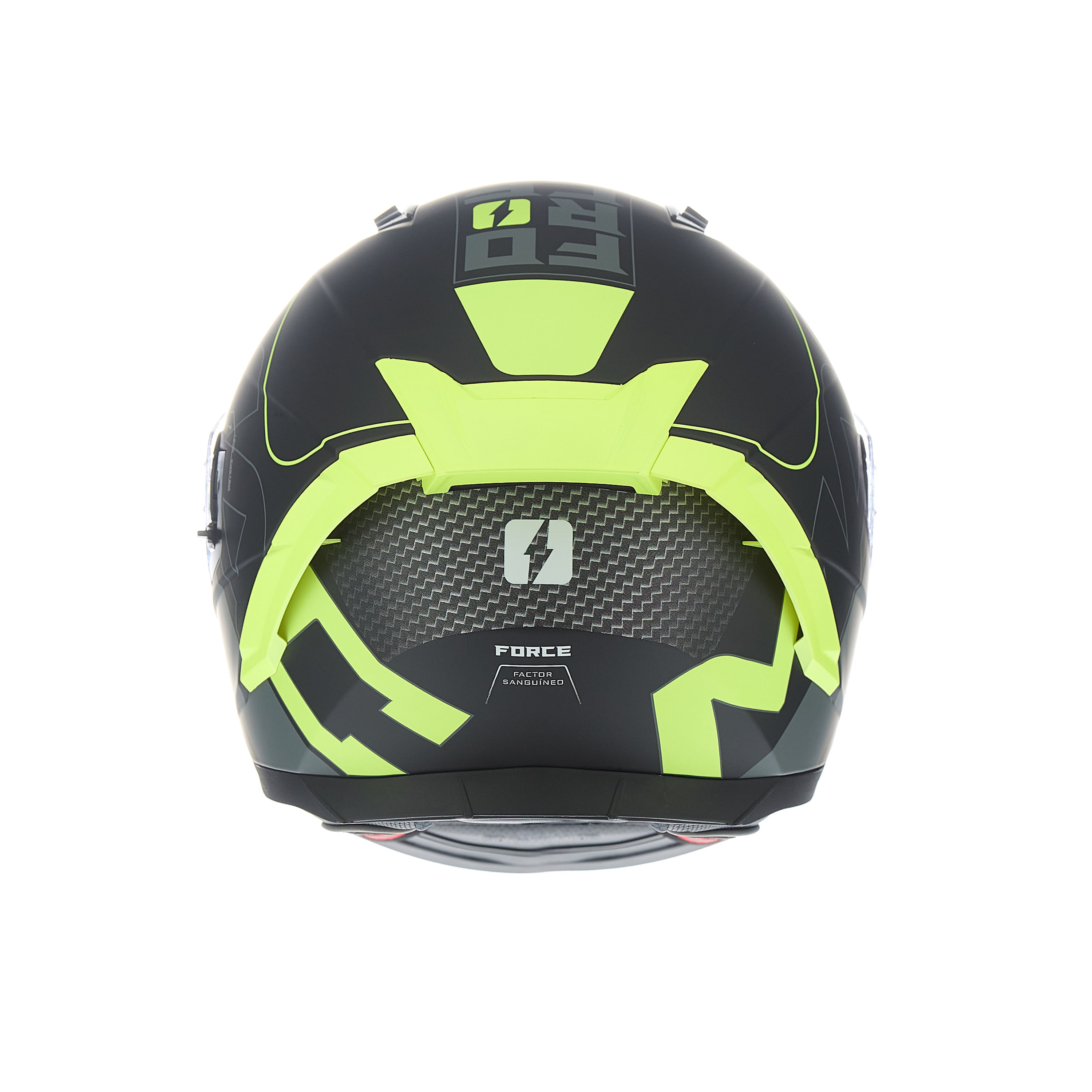 Casco MAC 069 Force Dynamo Amarillo / Negro / Brillo