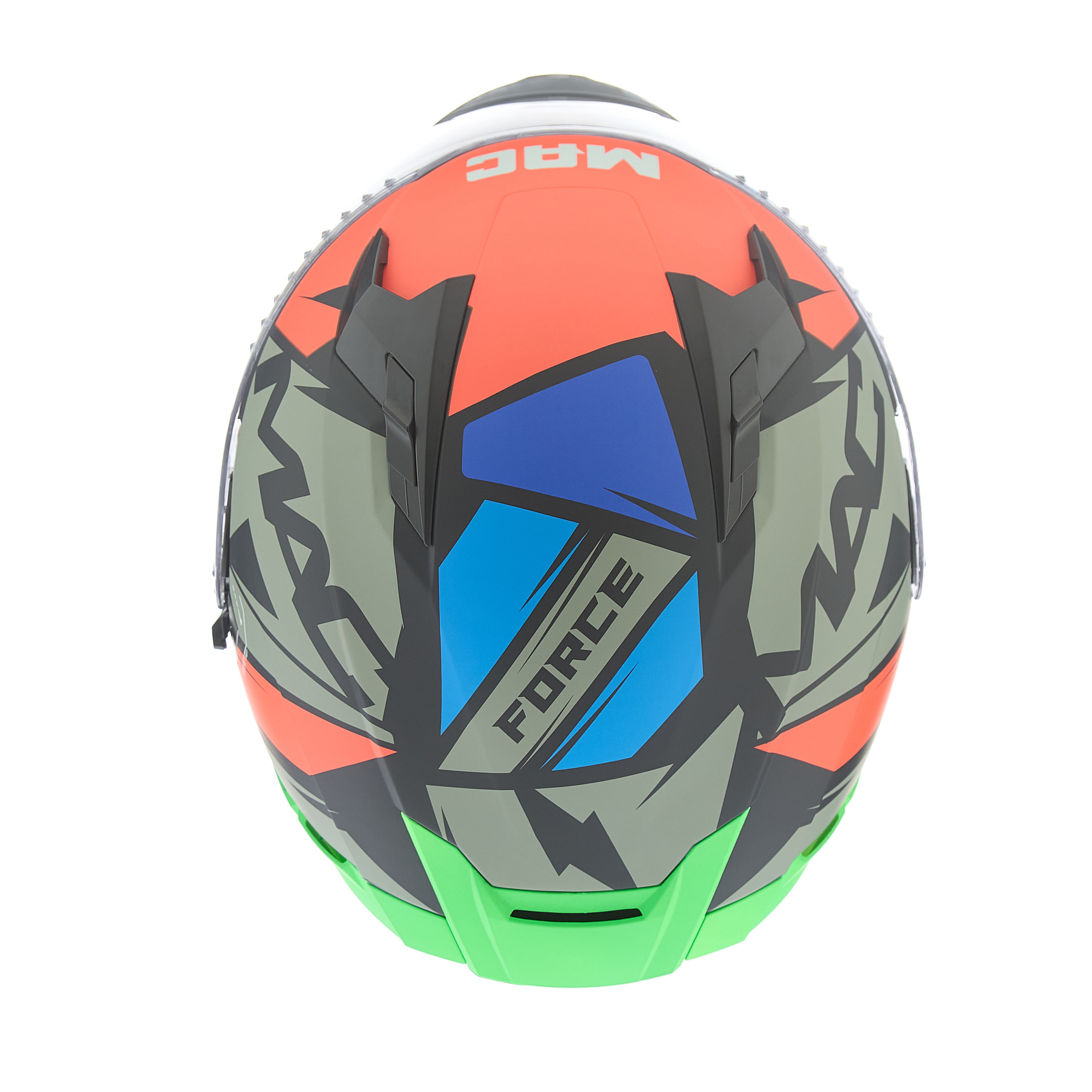 Casco MAC 069 Force Arkang Verde / Gris / Mate