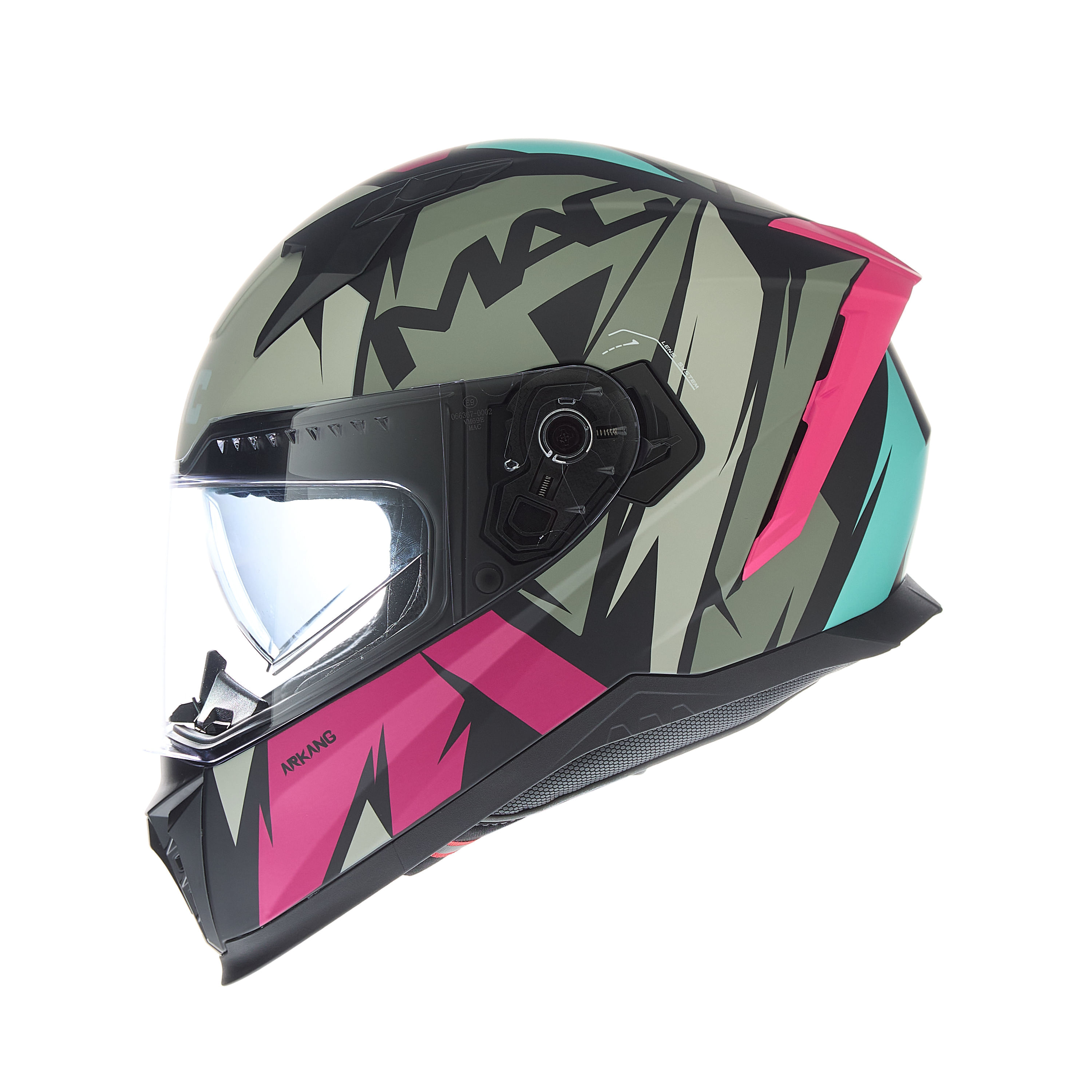 Casco MAC 069 Force Arkang Rosa / Gris /  Mate