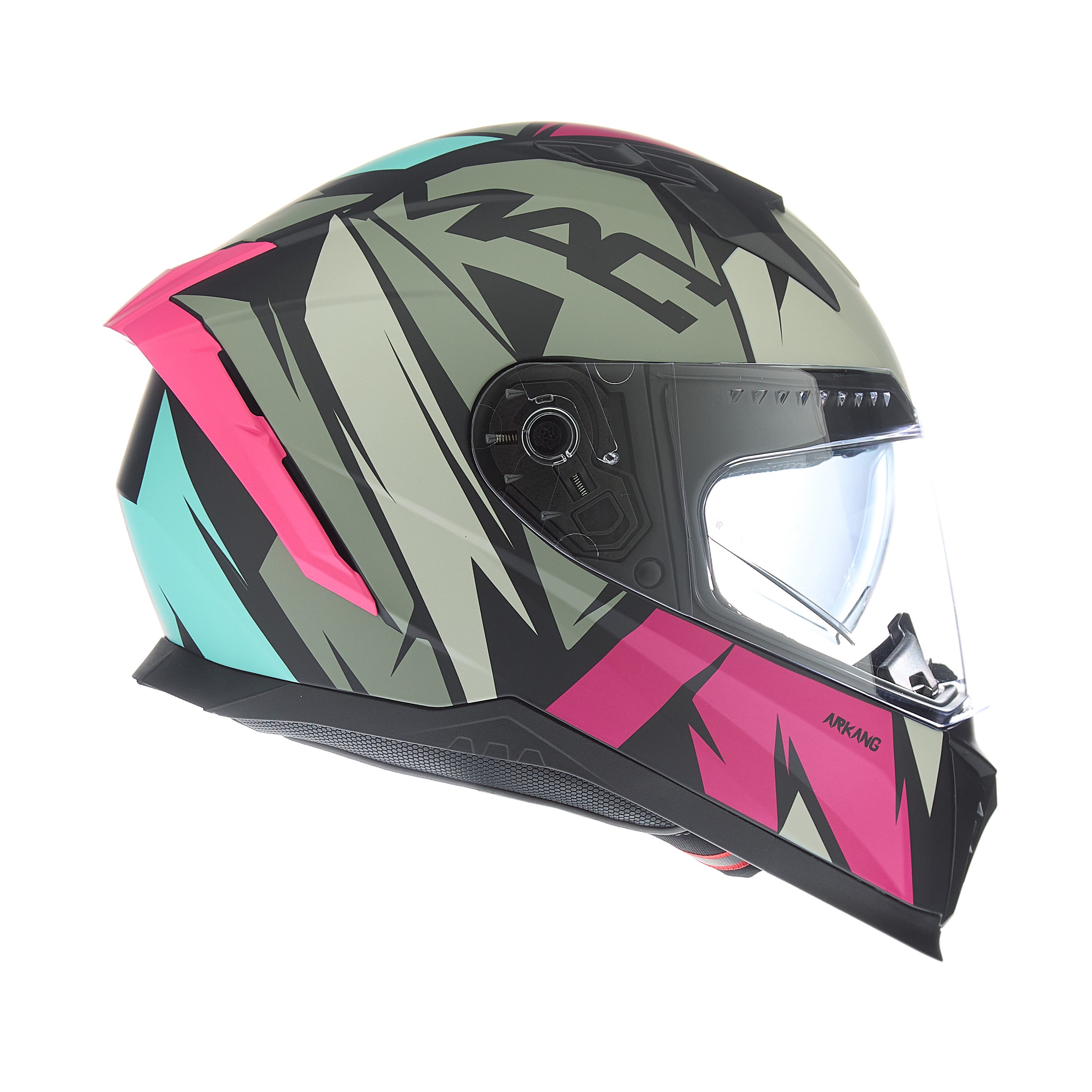 Casco MAC 069 Force Arkang Rosa / Gris /  Mate