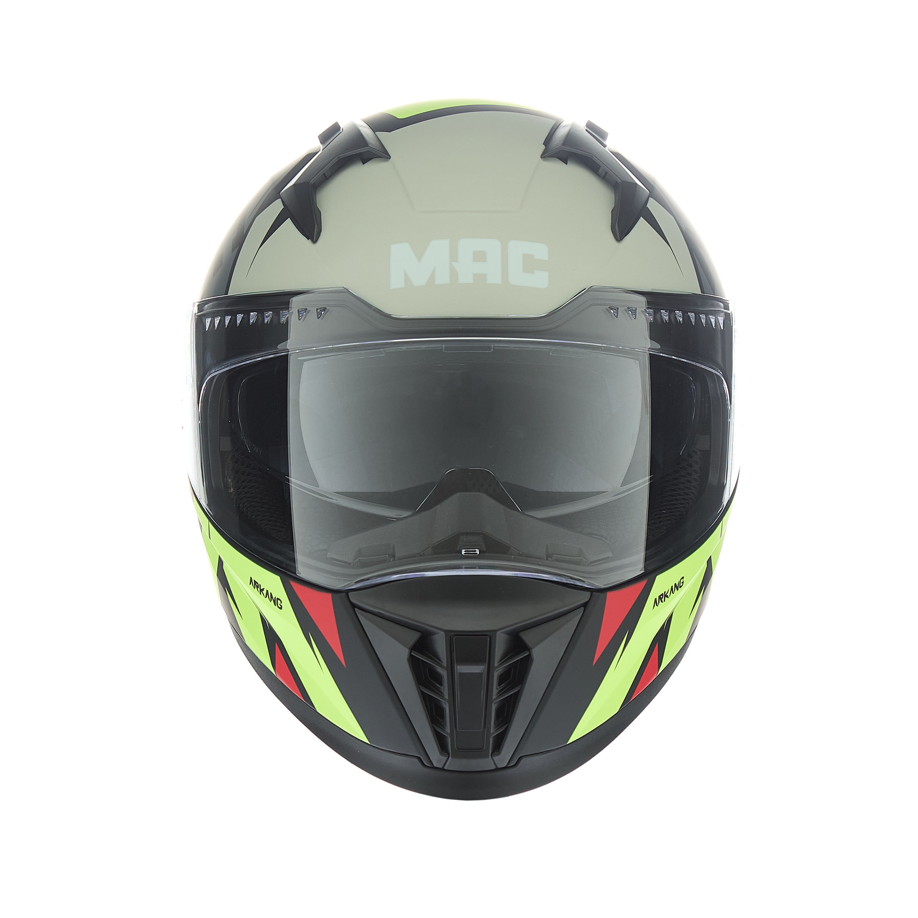 Casco MAC 069 Force Arkang Amarillo / Gris / Mate