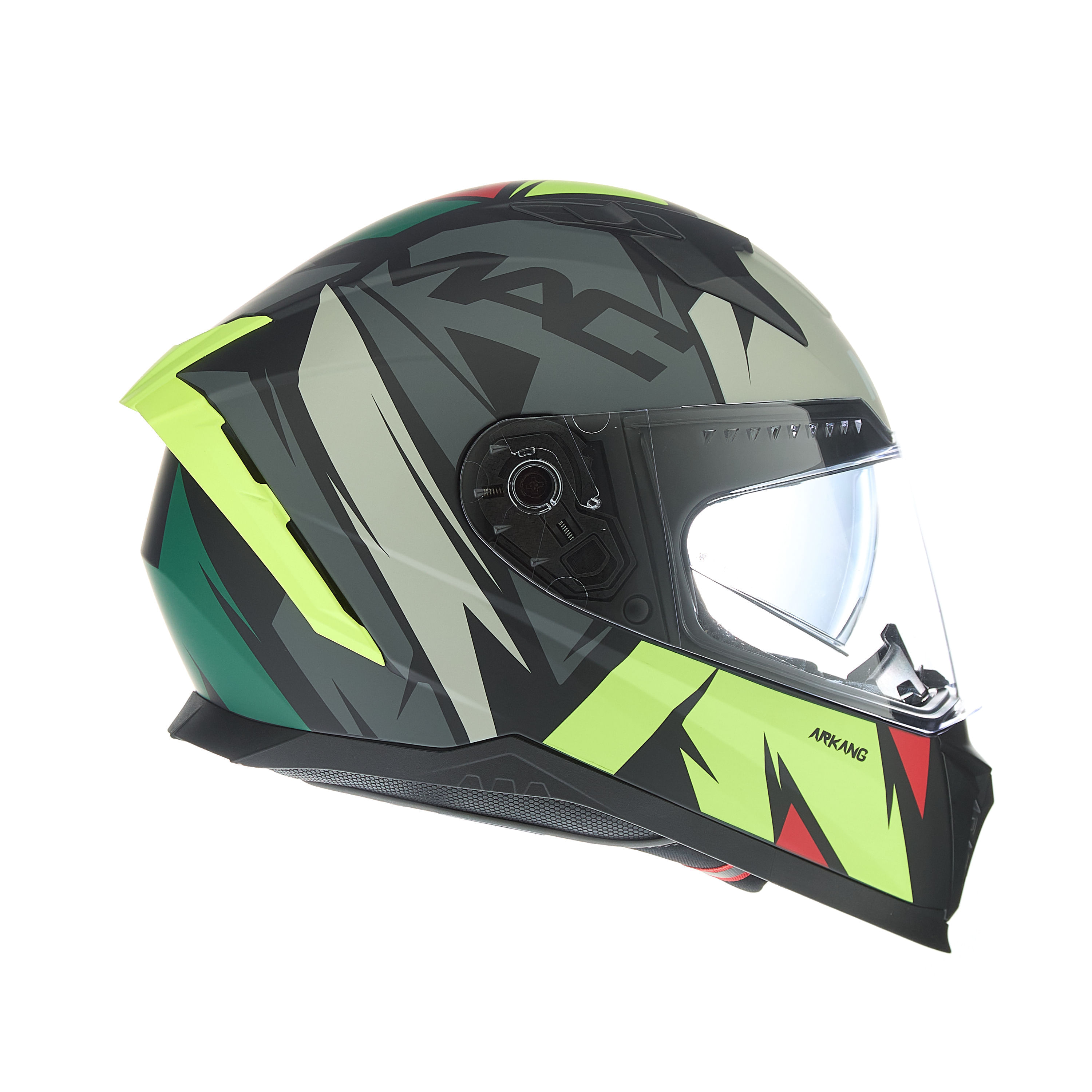 Casco MAC 069 Force Arkang Amarillo / Gris / Mate