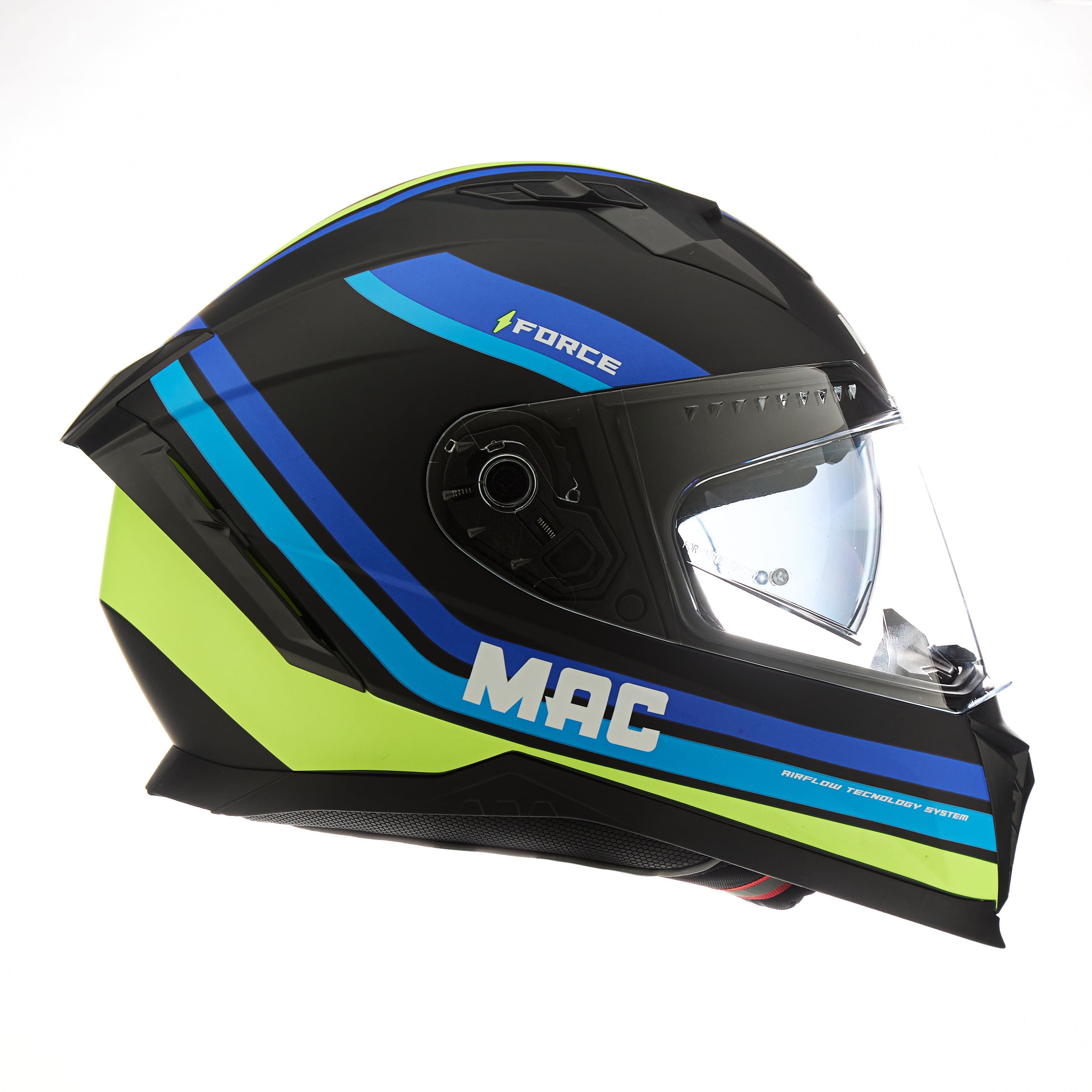 Casco MAC 069 Force Ottis Azul / Negro / Mate
