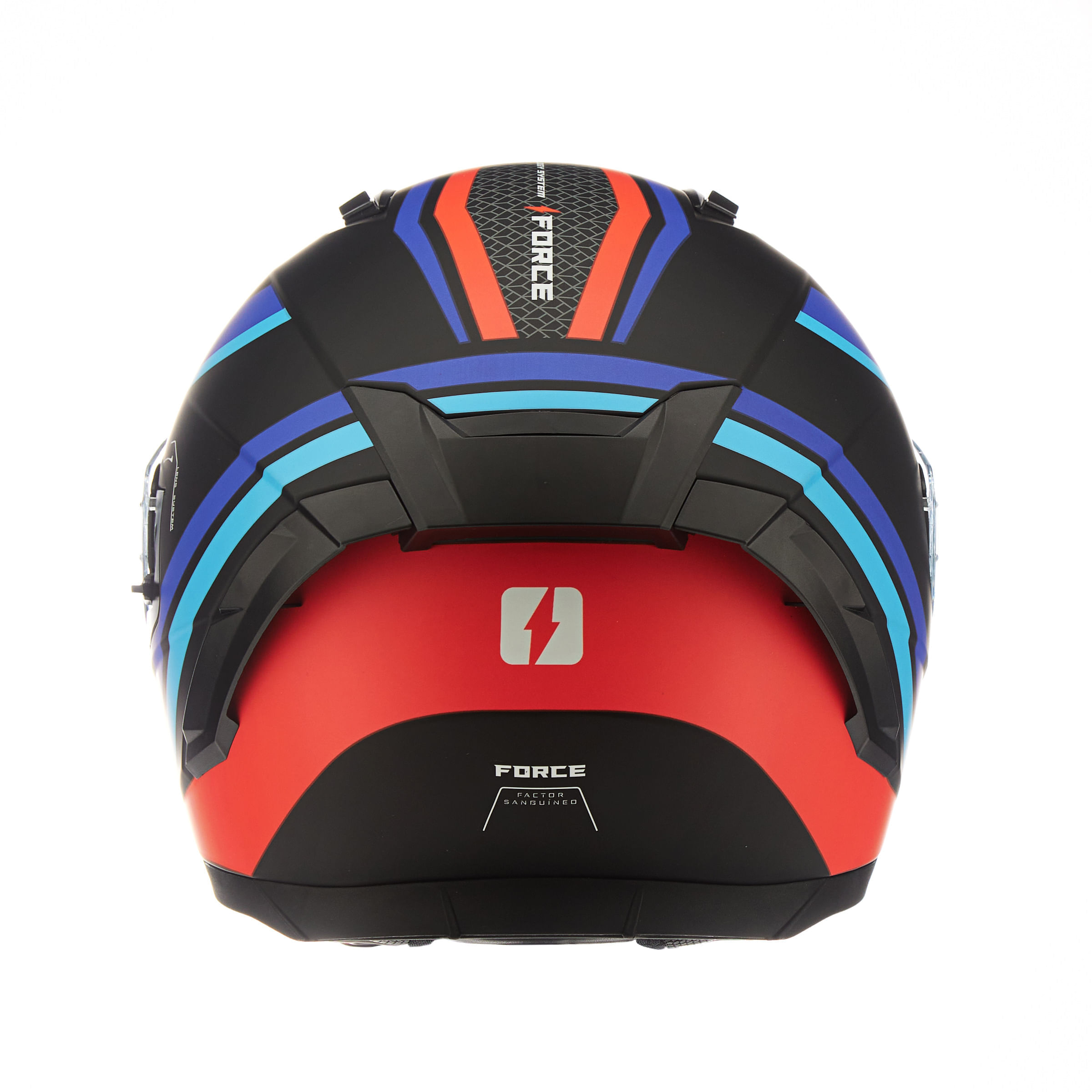 Casco MAC 069 Force Ottis Negro / Rojo / Mate