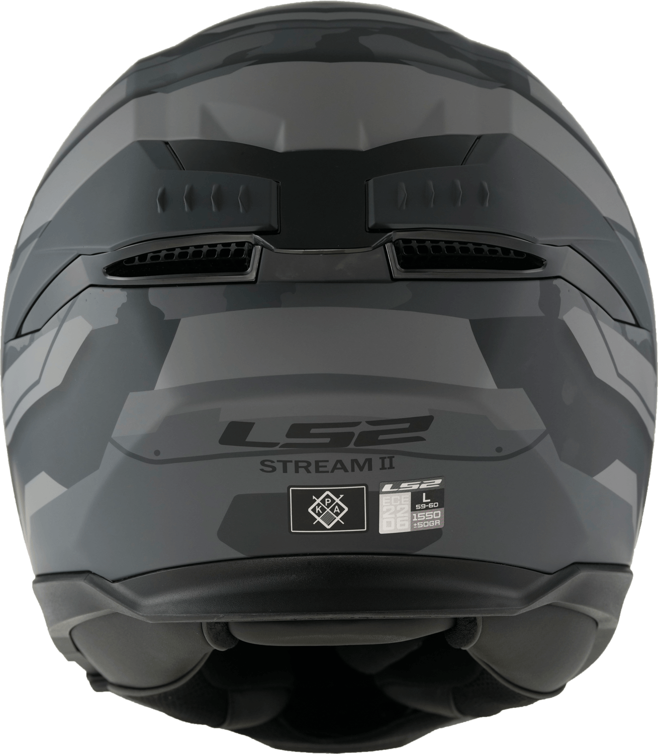 Casco LS2 808 Stream II Shadow Gris / Negro / Mate