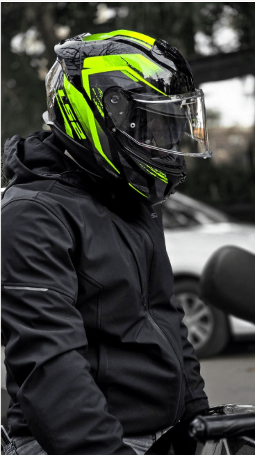 Casco LS2 808 Stream II Fury Amarillo / Negro / Mate