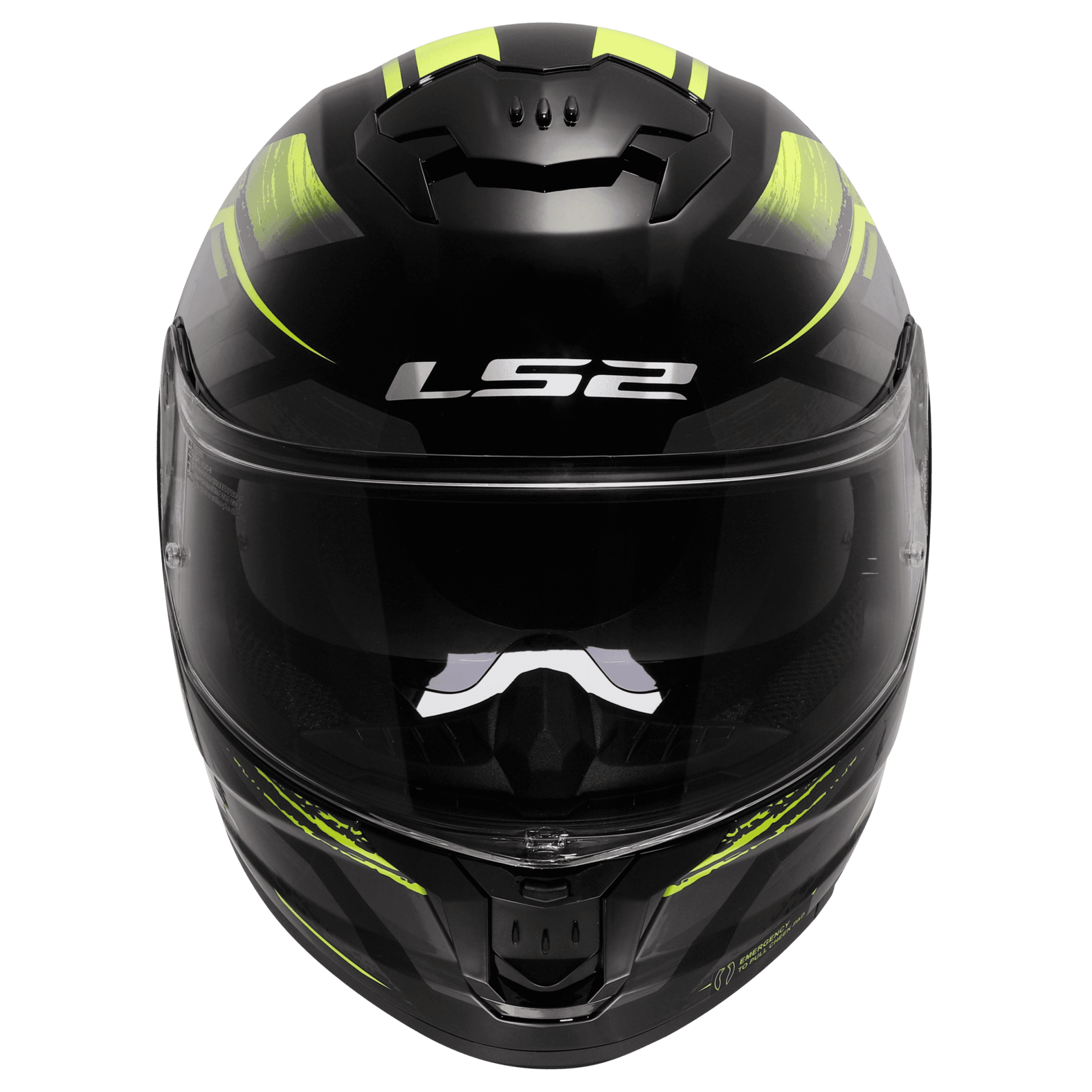 Casco LS2 808 Stream II Fury Amarillo / Negro / Mate