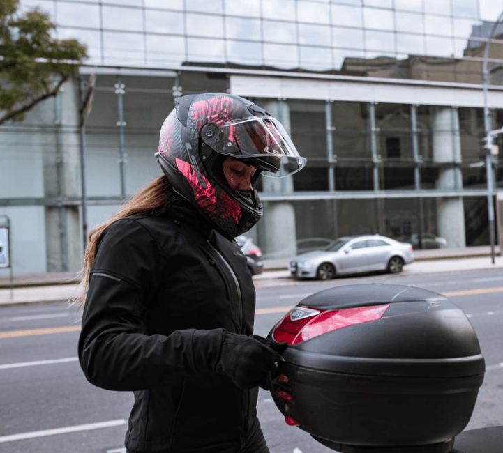 Casco LS2 808 Stream II Jungle Negro / Rosa / Mate