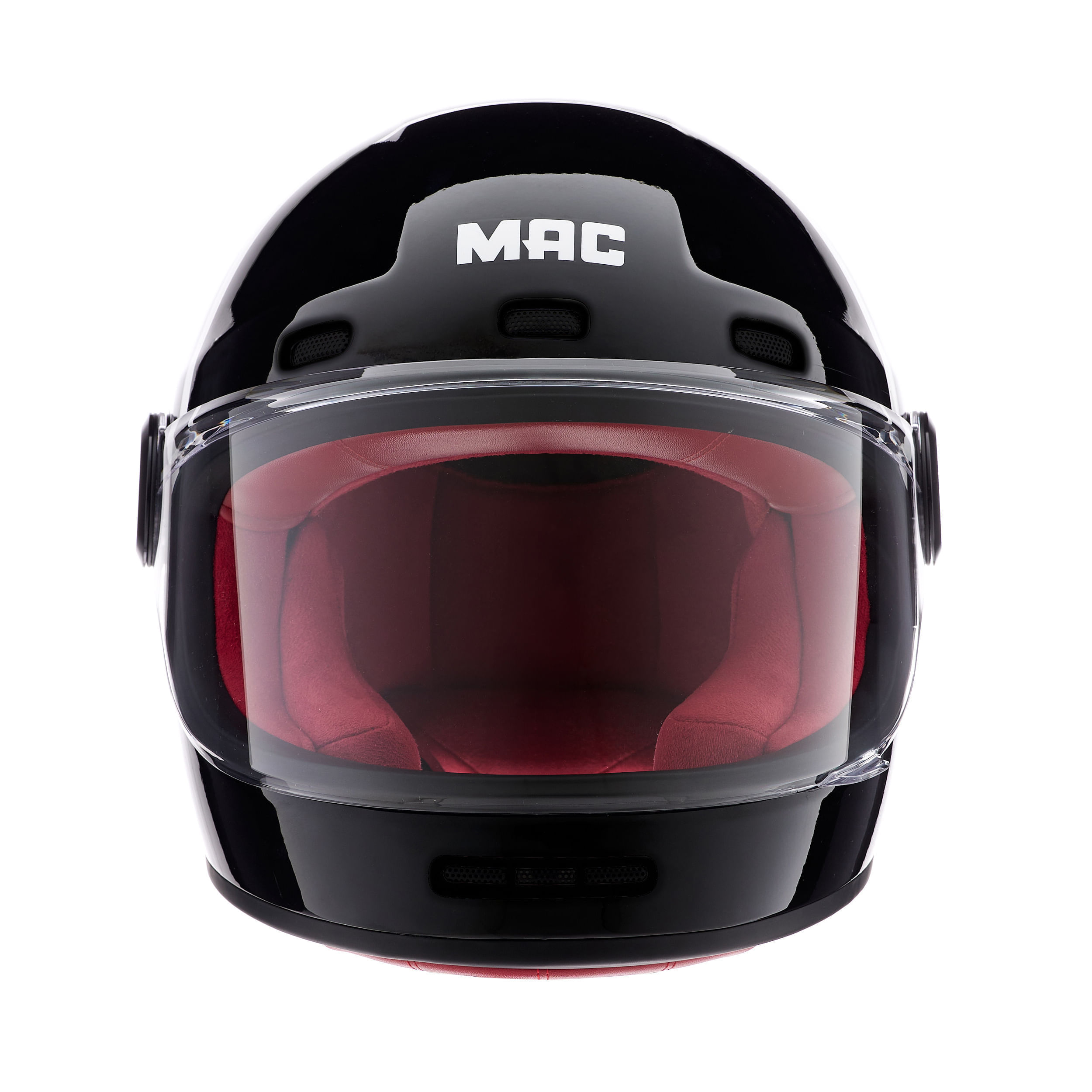 Casco MAC 006 Rooster Solid Negro / Brillo