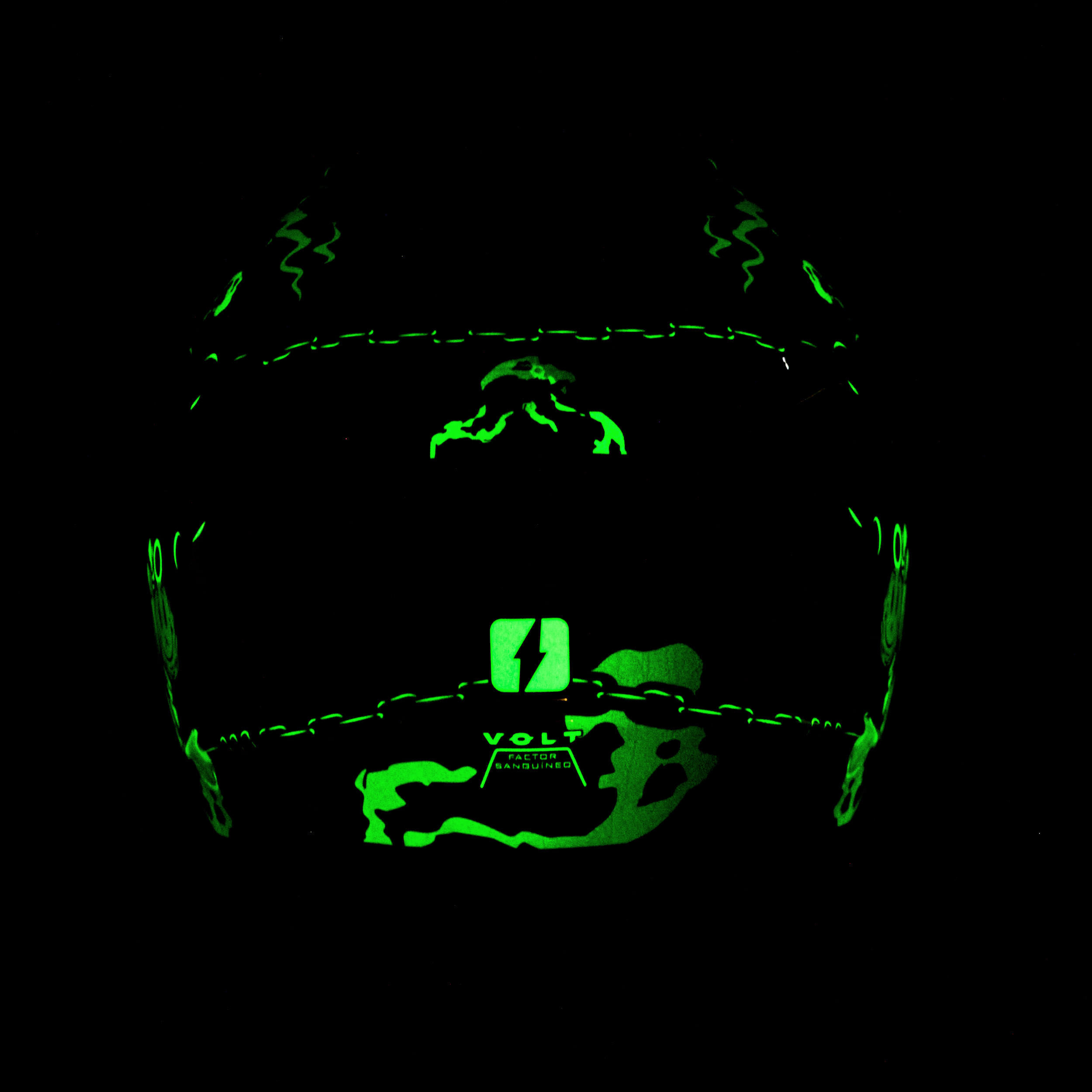 Casco MAC 070 Volt Sadiko Naranja / Negro / Brillo