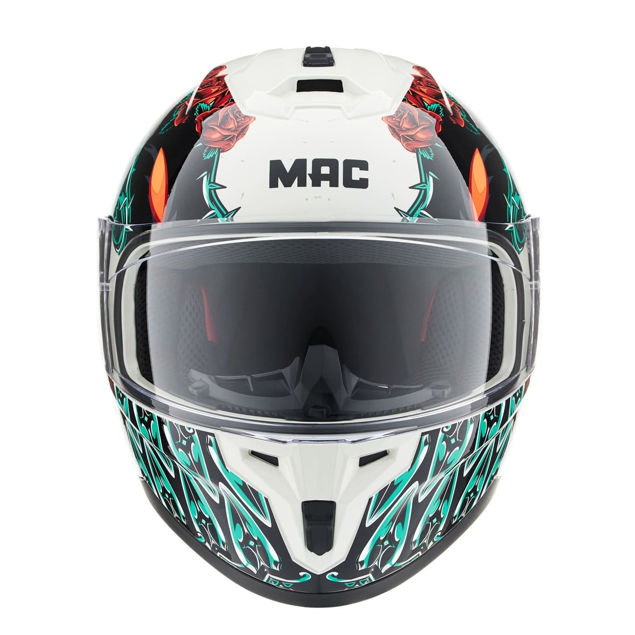 Casco MAC 070 Volt Lovepredator Verde / Beige / Brillo