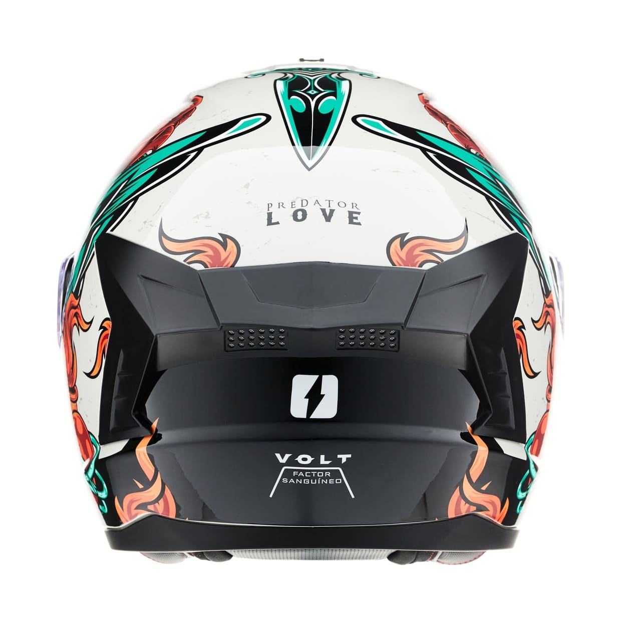Casco MAC 070 Volt Lovepredator Verde / Beige / Brillo