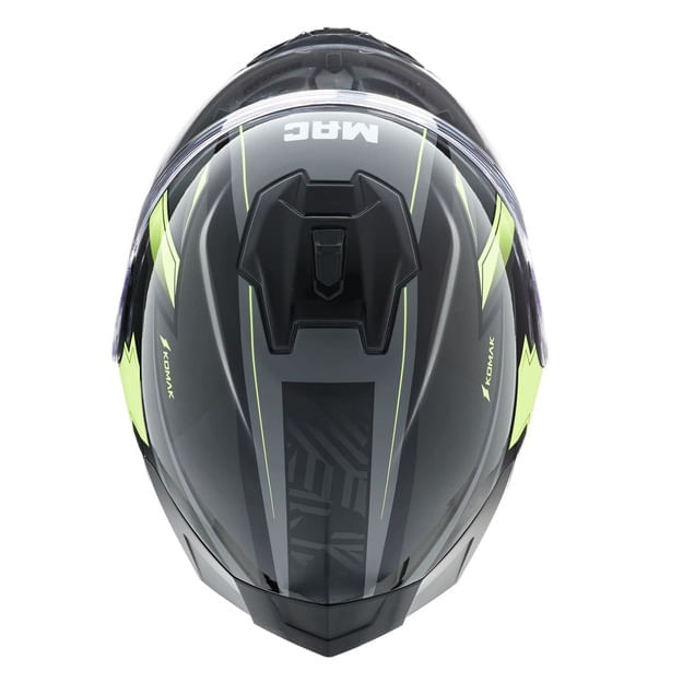 Casco MAC 070 Volt Komak Negro / Amarillo / Brillo