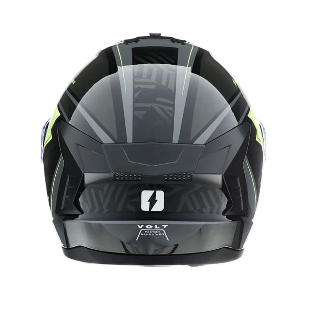 Casco MAC 070 Volt Komak Negro / Amarillo / Brillo