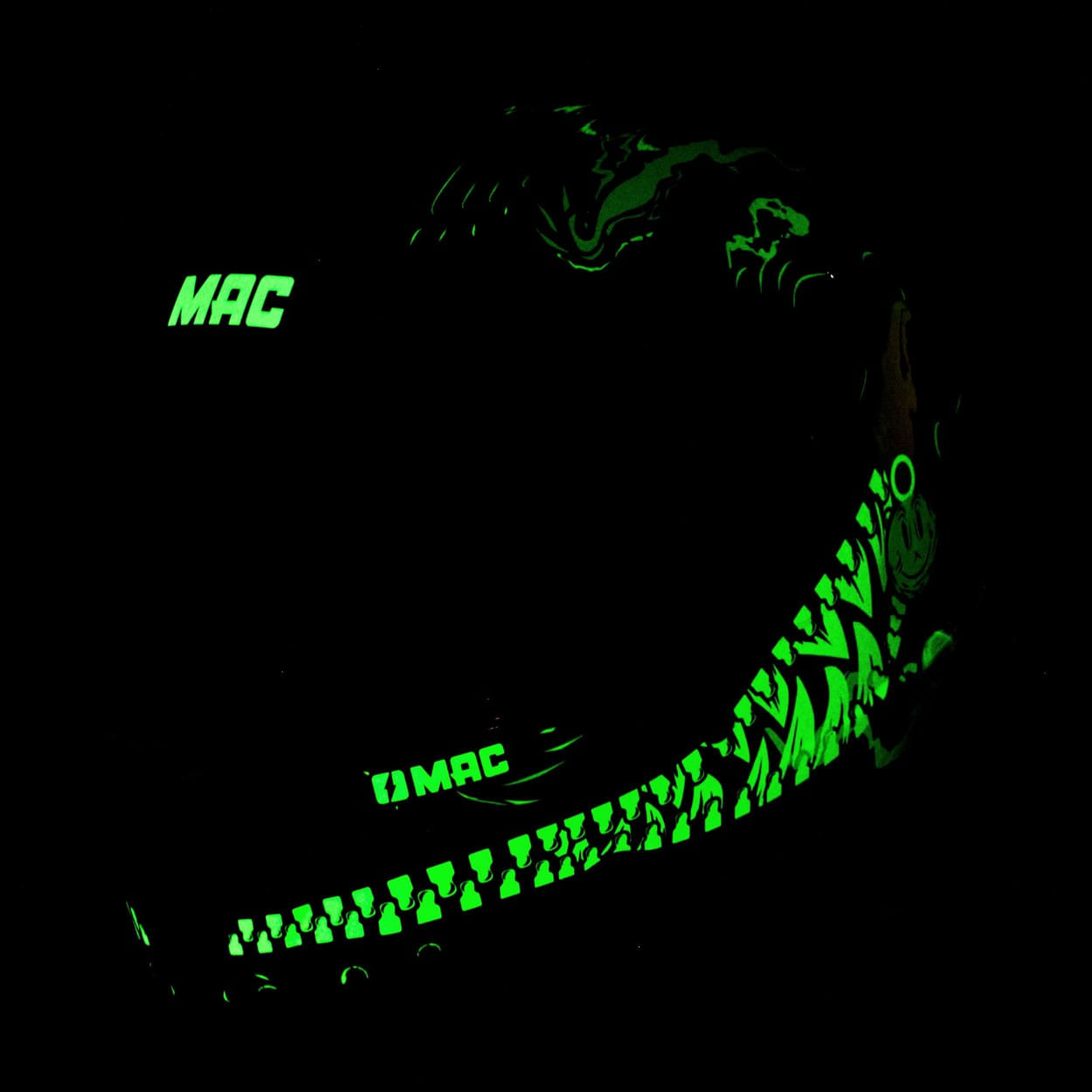 Casco MAC 070 Volt Sadiko Edicion Limitada Negro / Naranja / Brillo