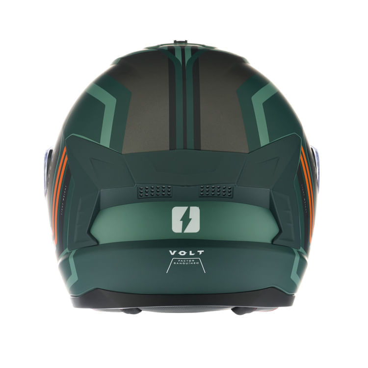 Casco MAC Volt 070 Wiberg Edición Especial Visor Extra / Verde / Negro / Mate