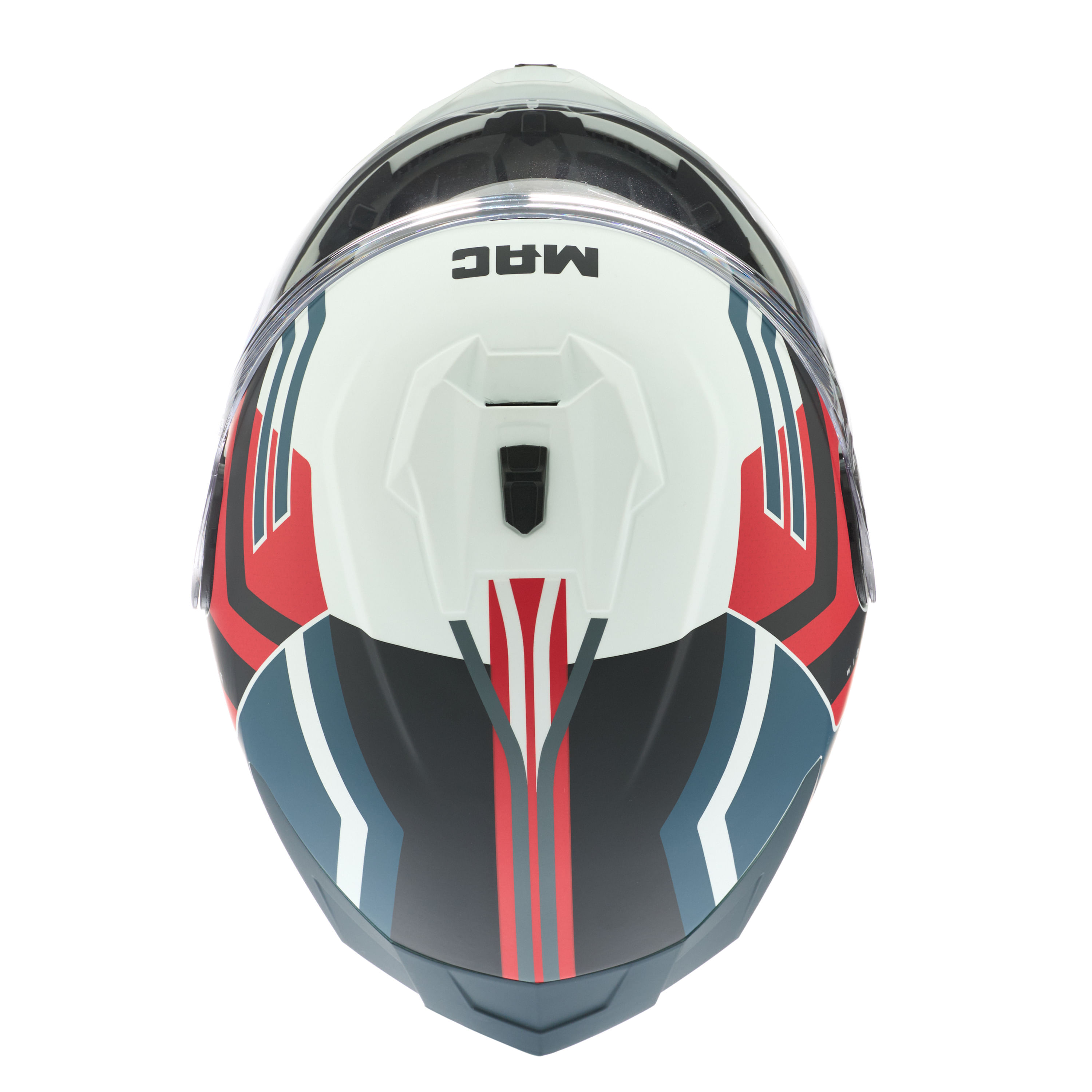 Casco MAC Volt 070 Wiberg Edición Especial Visor Extra / Rojo / Azul / Mate