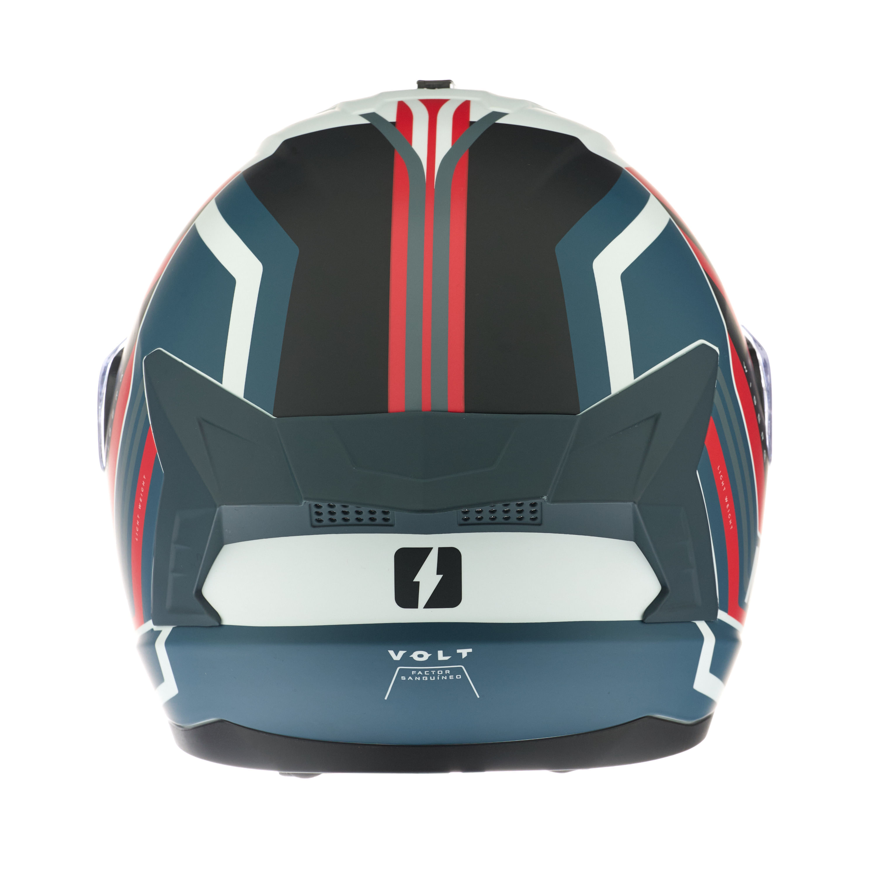 Casco MAC Volt 070 Wiberg Edición Especial Visor Extra / Rojo / Azul / Mate